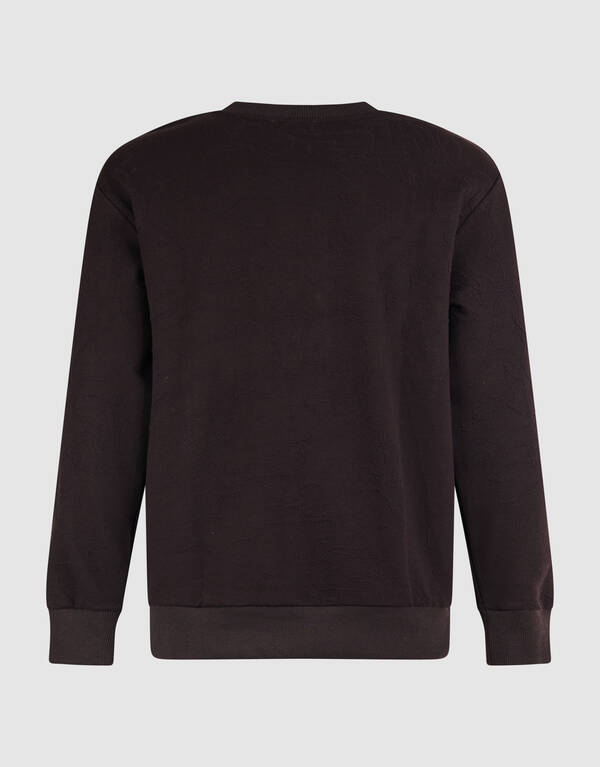 Struktur Sweatshirt Dunkelbraun SHOEBY MEN
