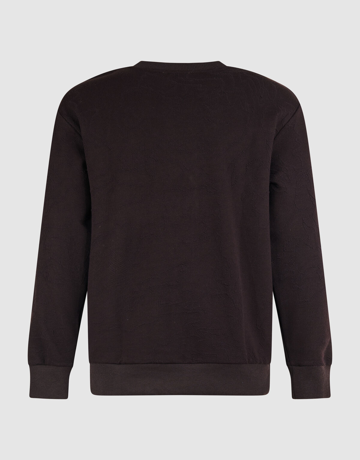 Struktur Sweatshirt Dunkelbraun SHOEBY MEN