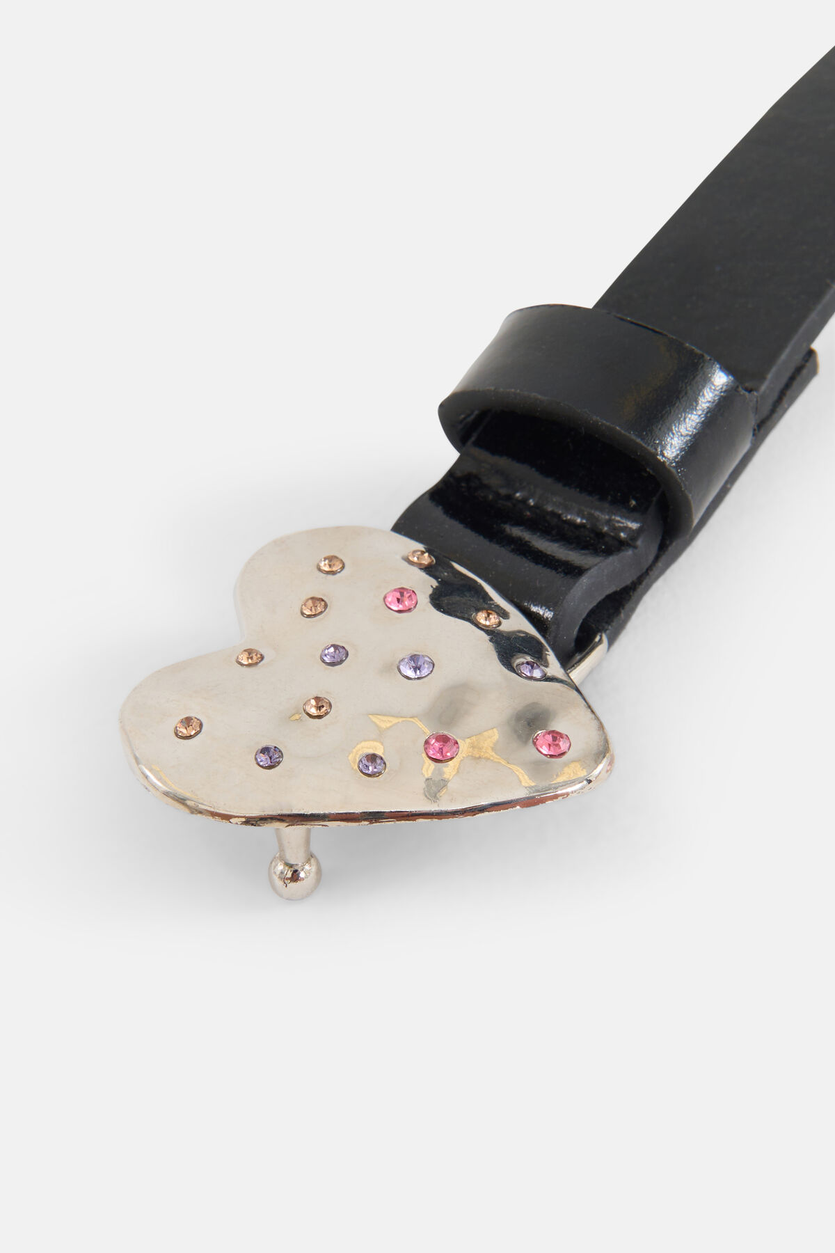 Gürtel mit Herzschnalle Schwarz SHOEBY ACCESSOIRES