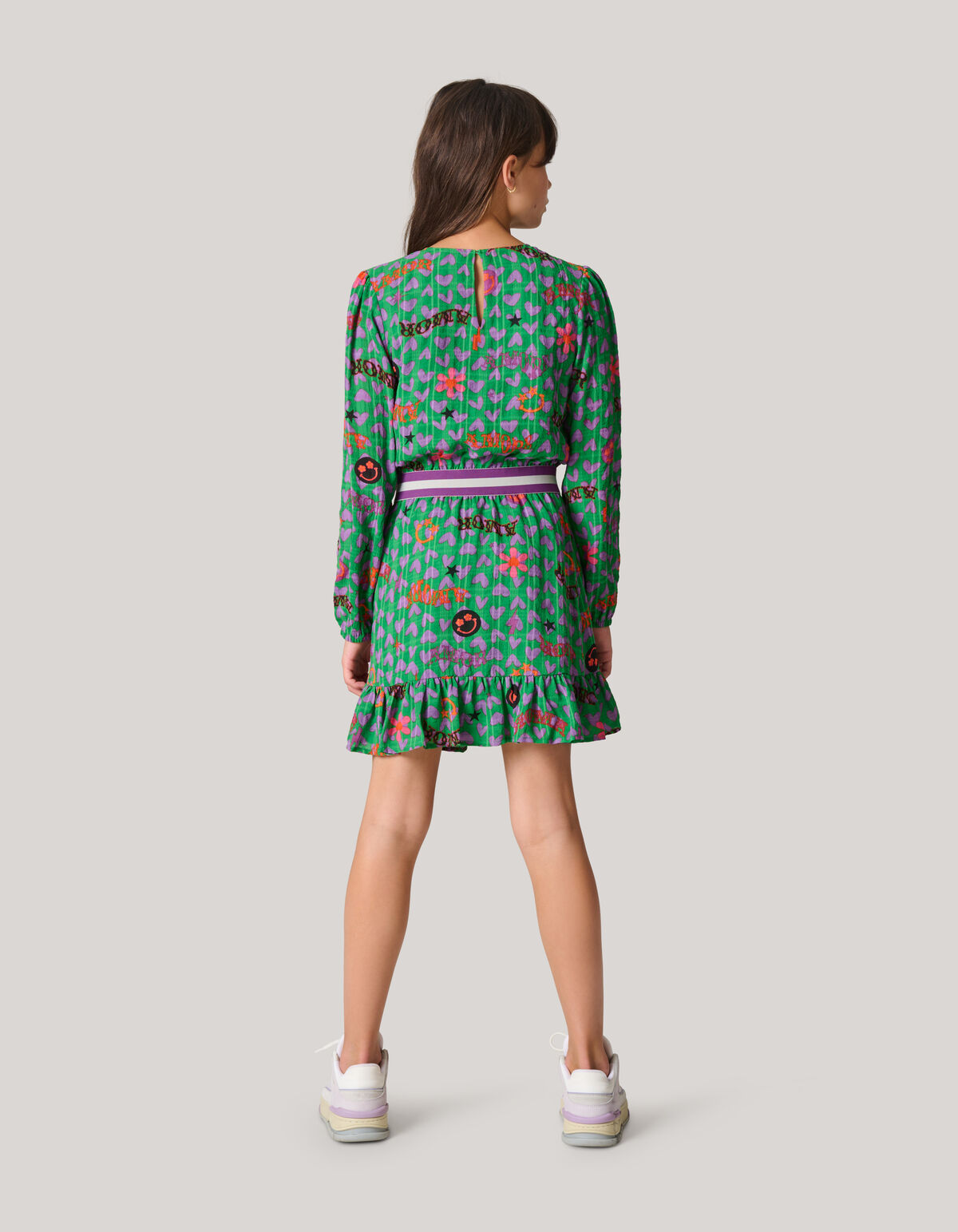 Bedrucktes Kleid Gr&uuml;n SHOEBY GIRLS