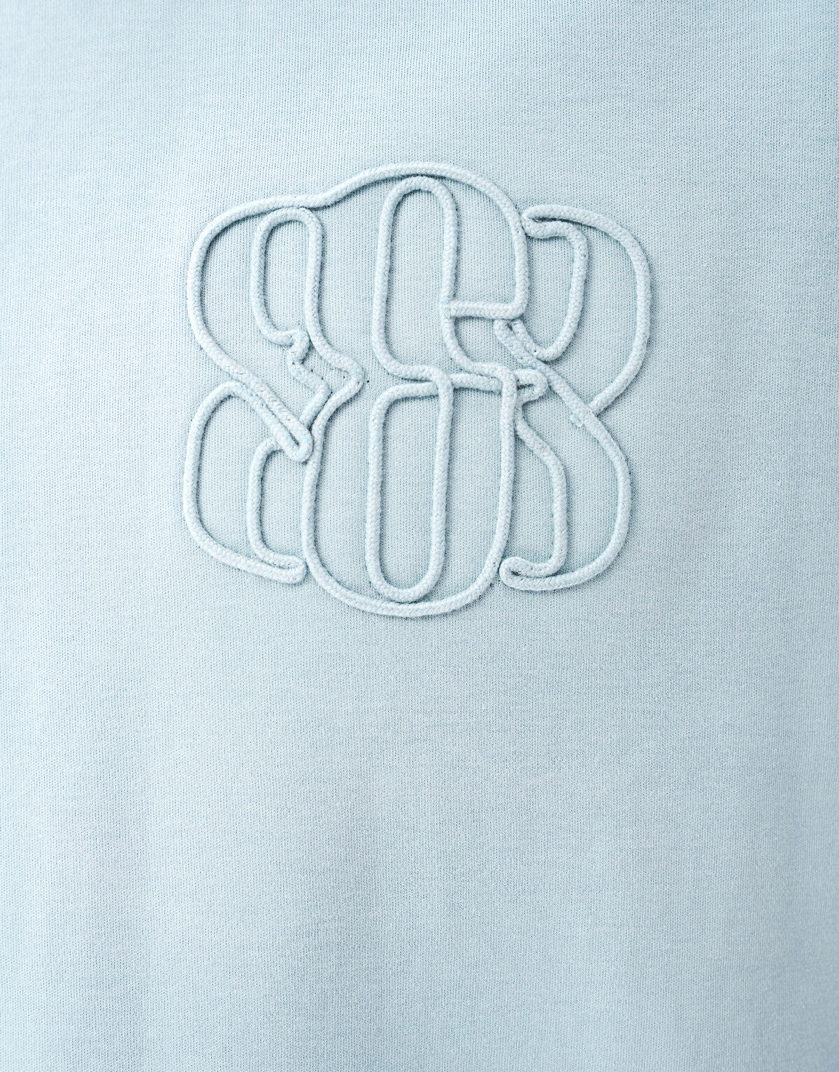 Stickerei-T-Shirt Hellblau SHOEBY MEN