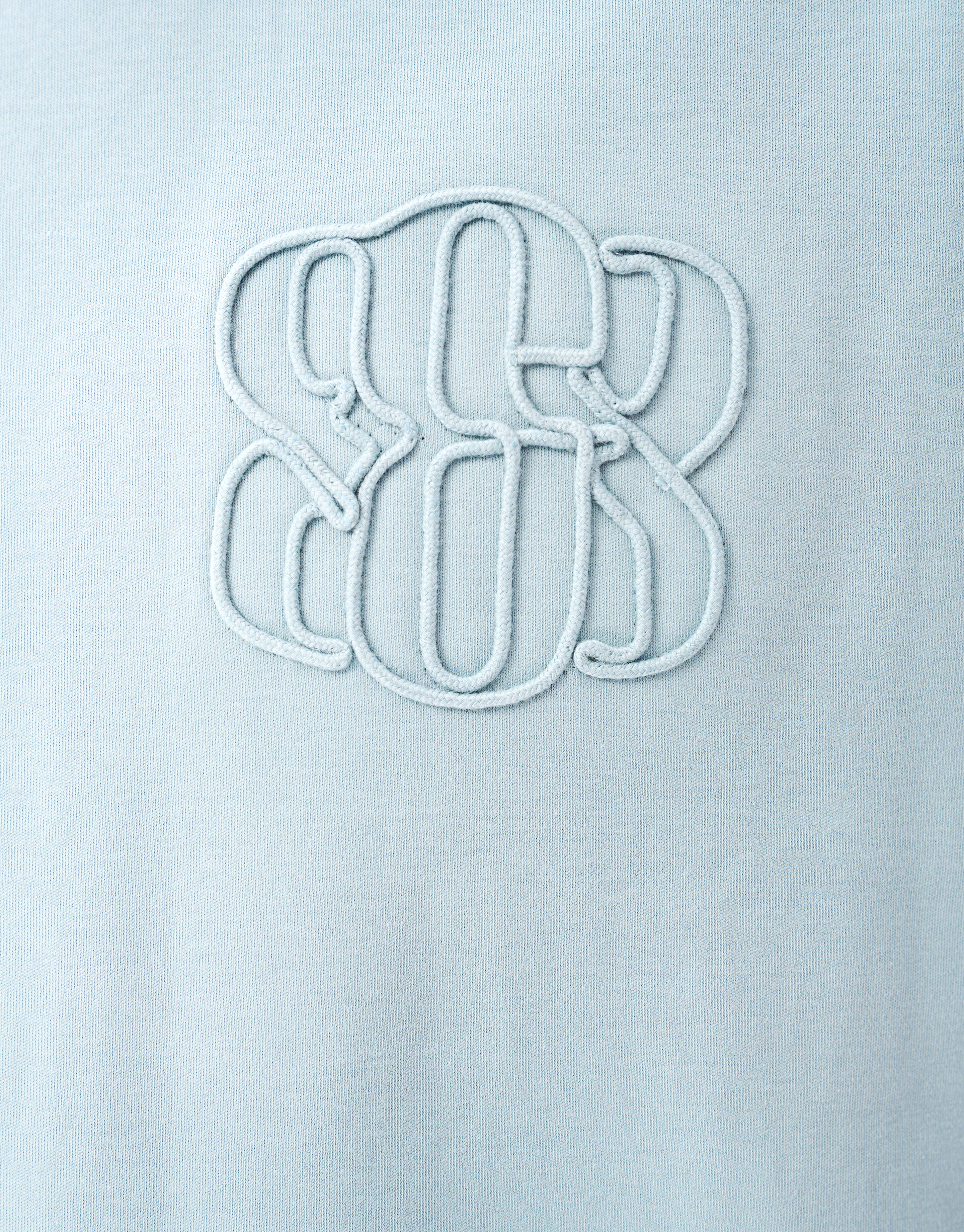 Stickerei-T-Shirt Hellblau SHOEBY MEN