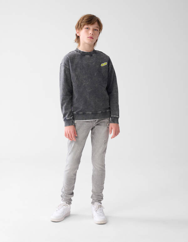 Washed Artwork Pullover Grau SHOEBY BOYS