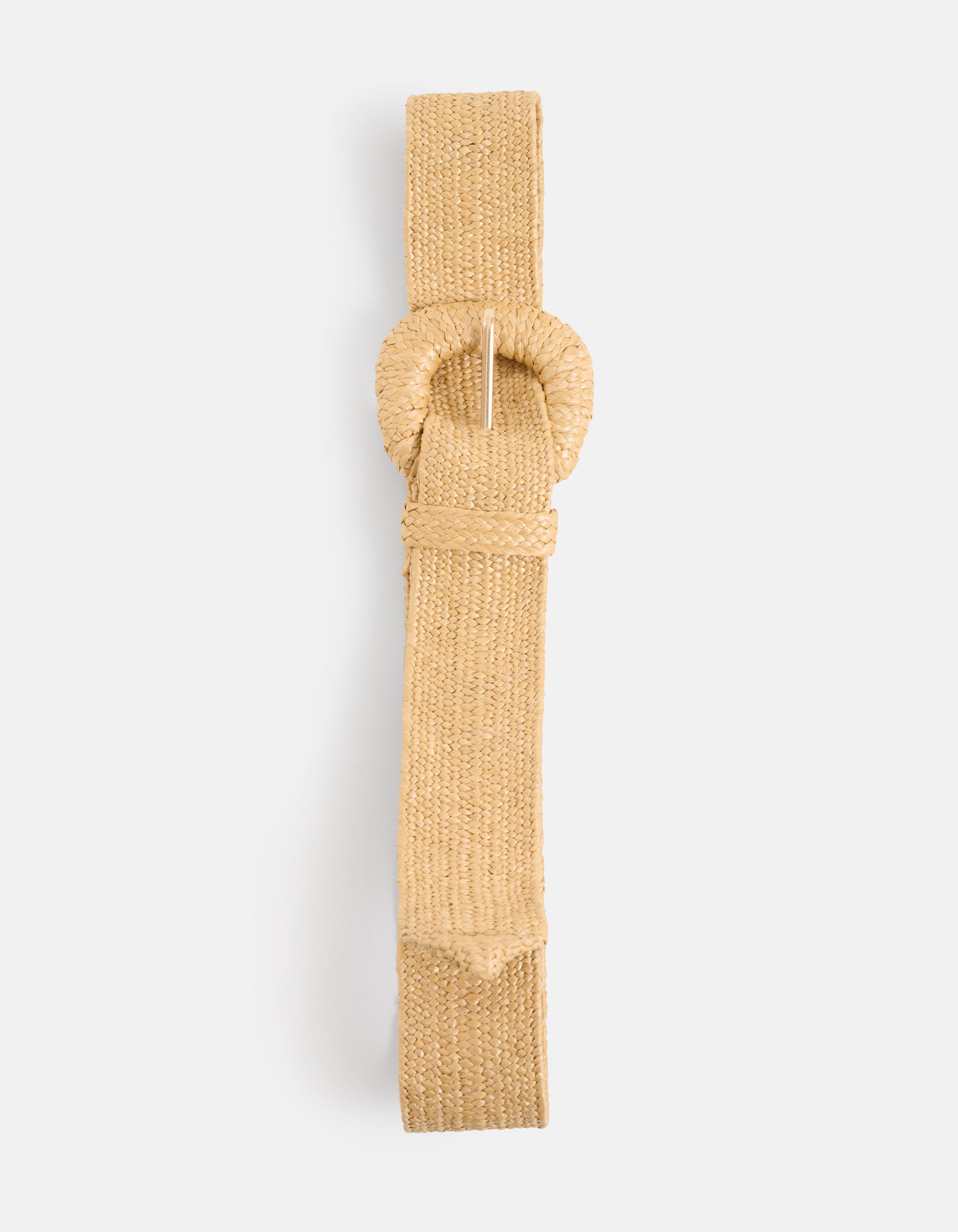 Breiter Raffia Gürtel Beige SHOEBY ACCESSOIRES