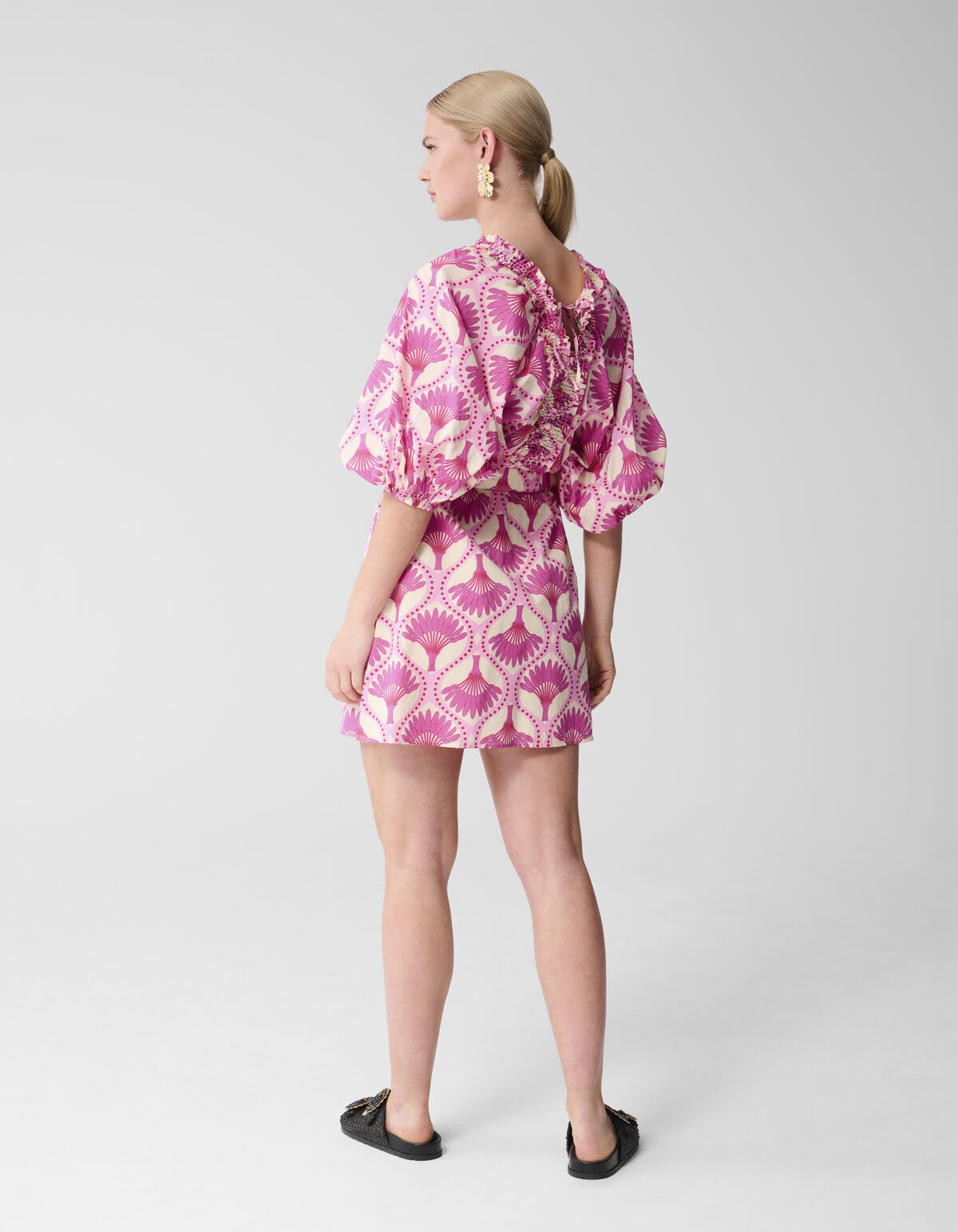 Bedruckte Mini Jurk Roze SHOEBY WOMEN