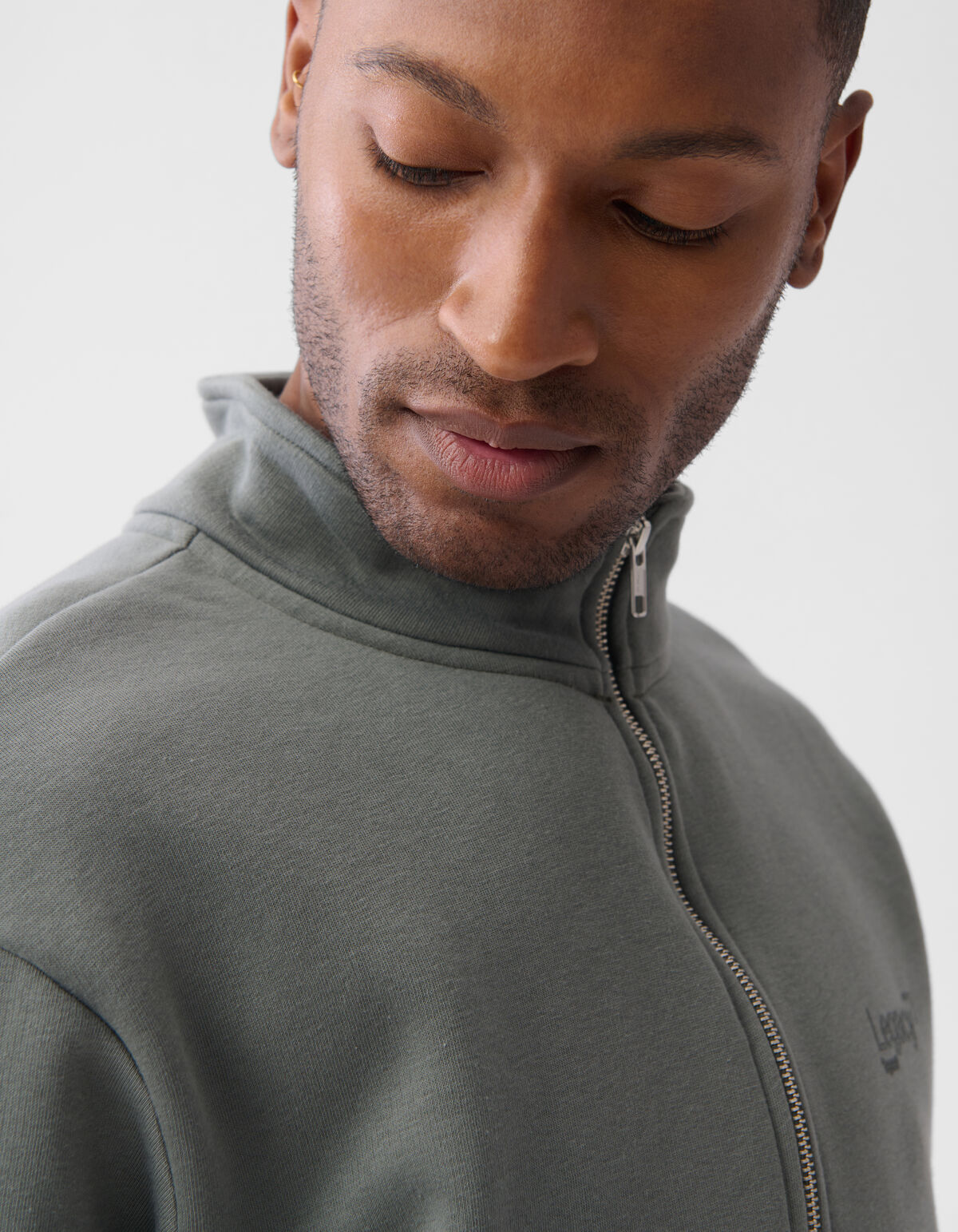 Pullover mit Reißverschluss Dunkelgrün SHOEBY MEN