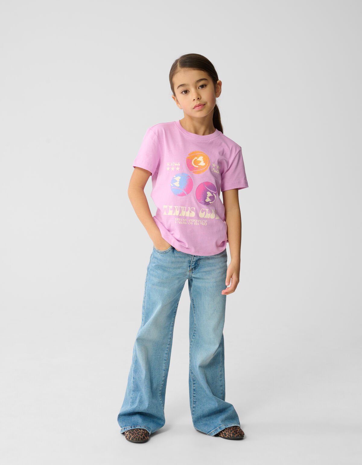 Tennis Artwork T-Shirt Hellrosa SHOEBY GIRLS