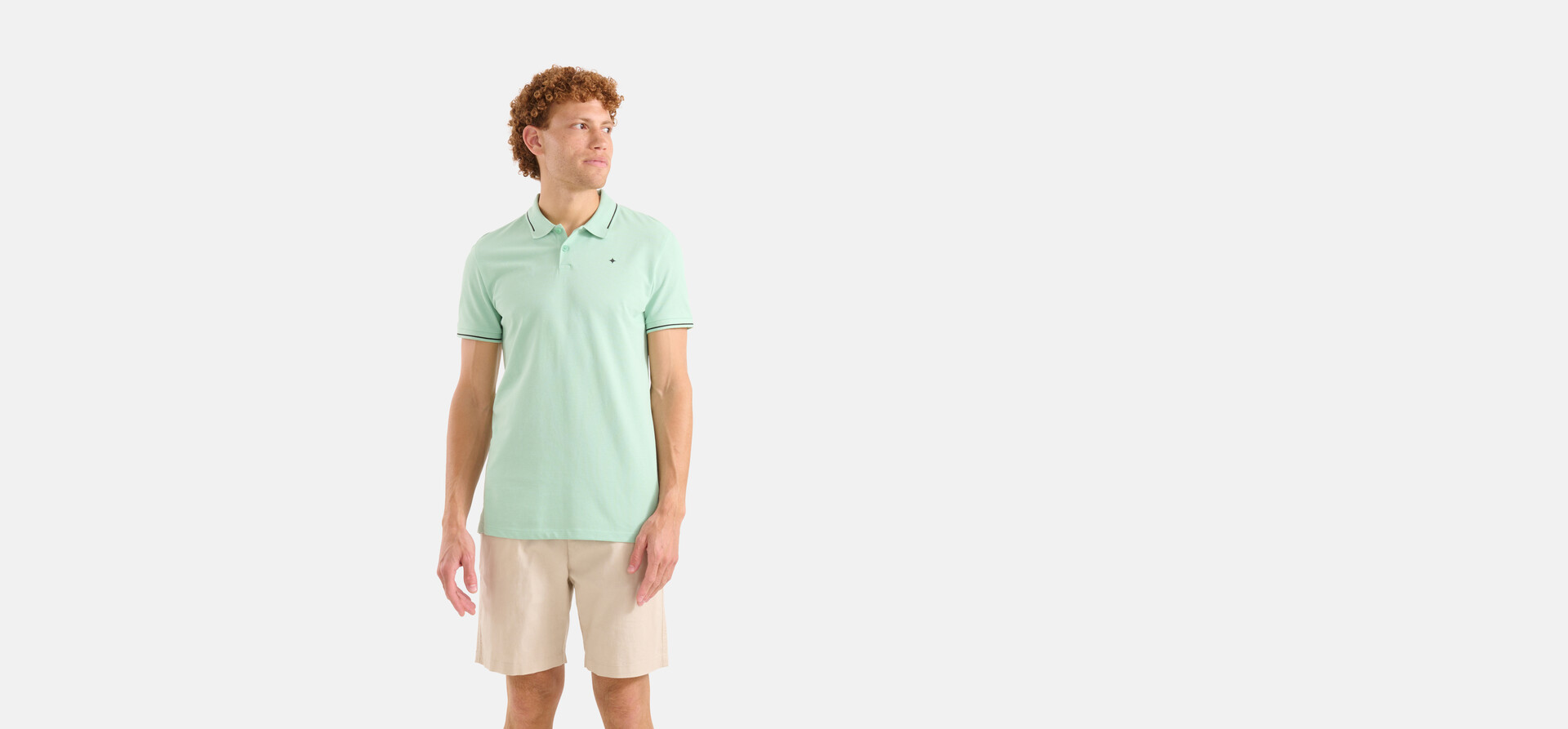 Basic Polo Hellgrün SHOEBY MEN