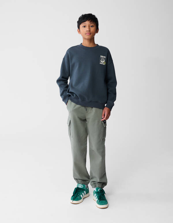 Pow Artwork Pullover Dunkelgrün SHOEBY BOYS