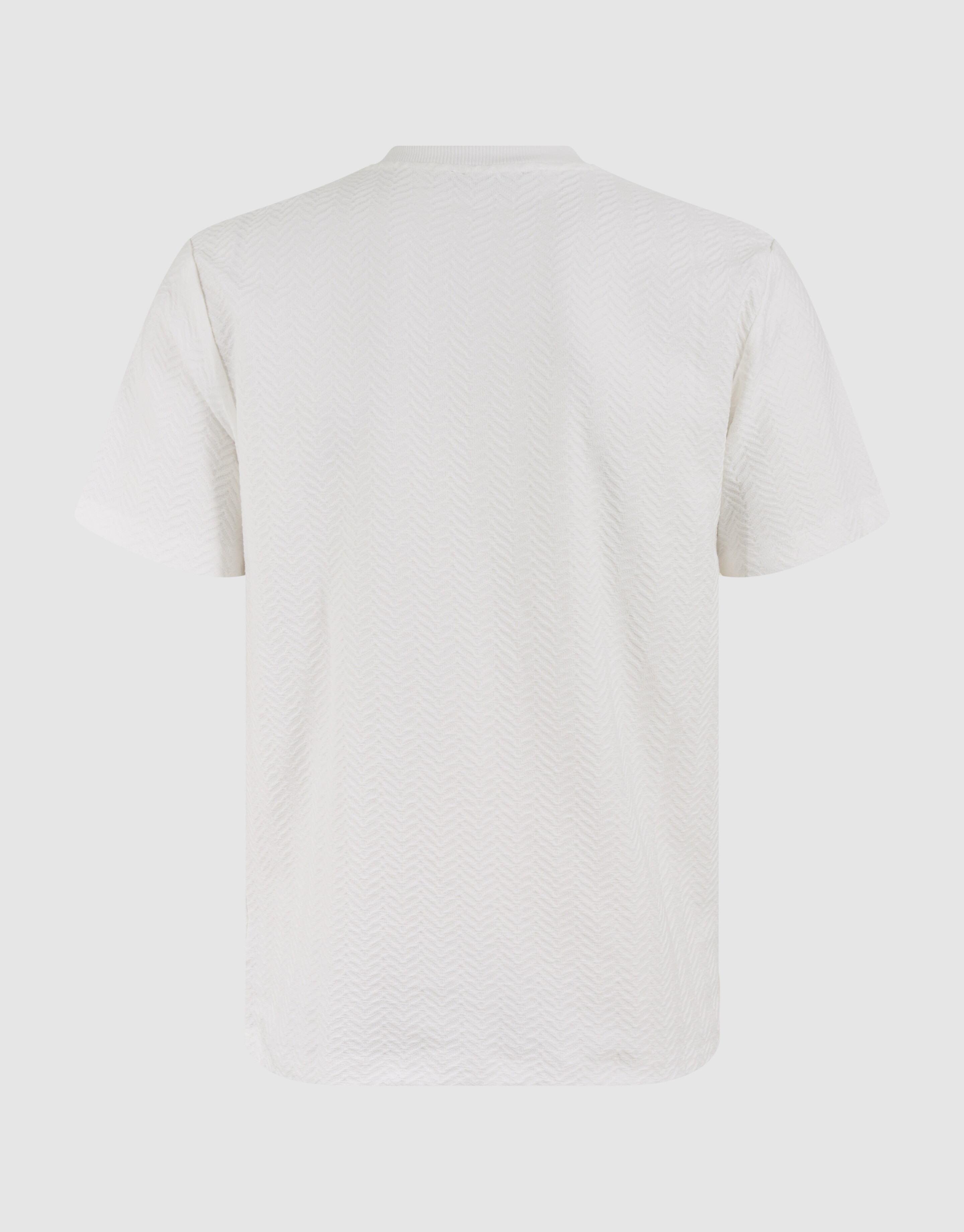 Texturiertes Jacquard-T-Shirt Off White SHOEBY MEN