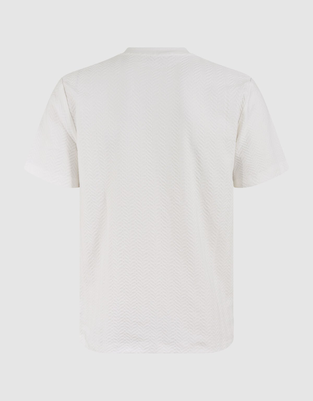 Texturiertes Jacquard-T-Shirt Off White SHOEBY MEN