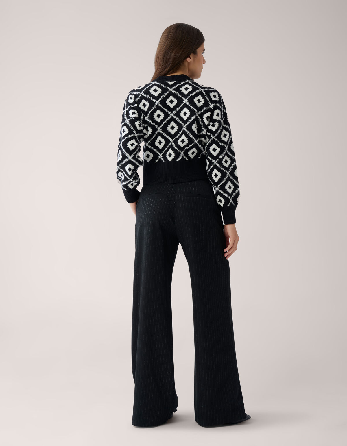 Grafische Strickjacke Schwarz von Mieke SHOEBY WOMEN