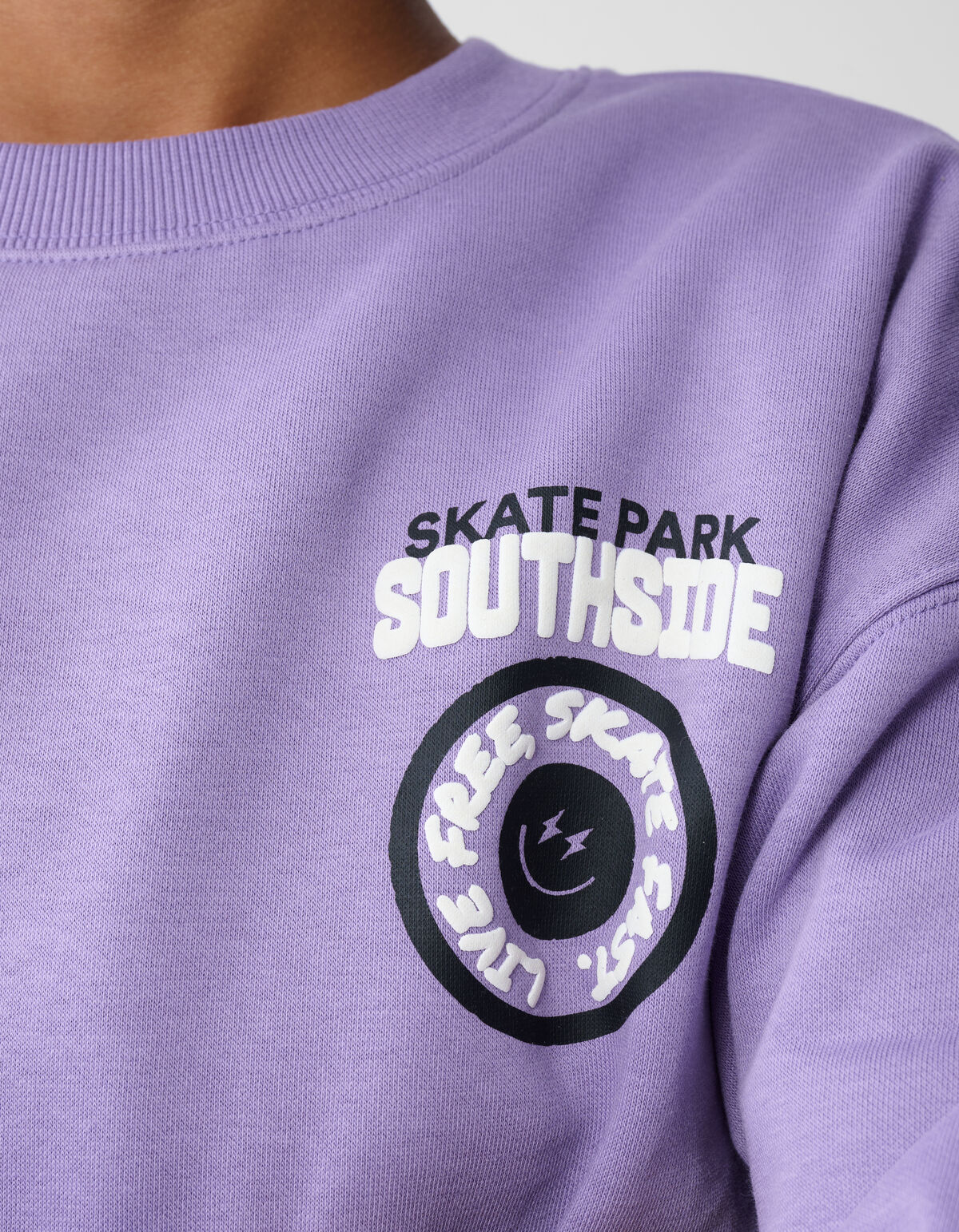 Skatepark-Kunstwerk-Pullover Lila SHOEBY BOYS