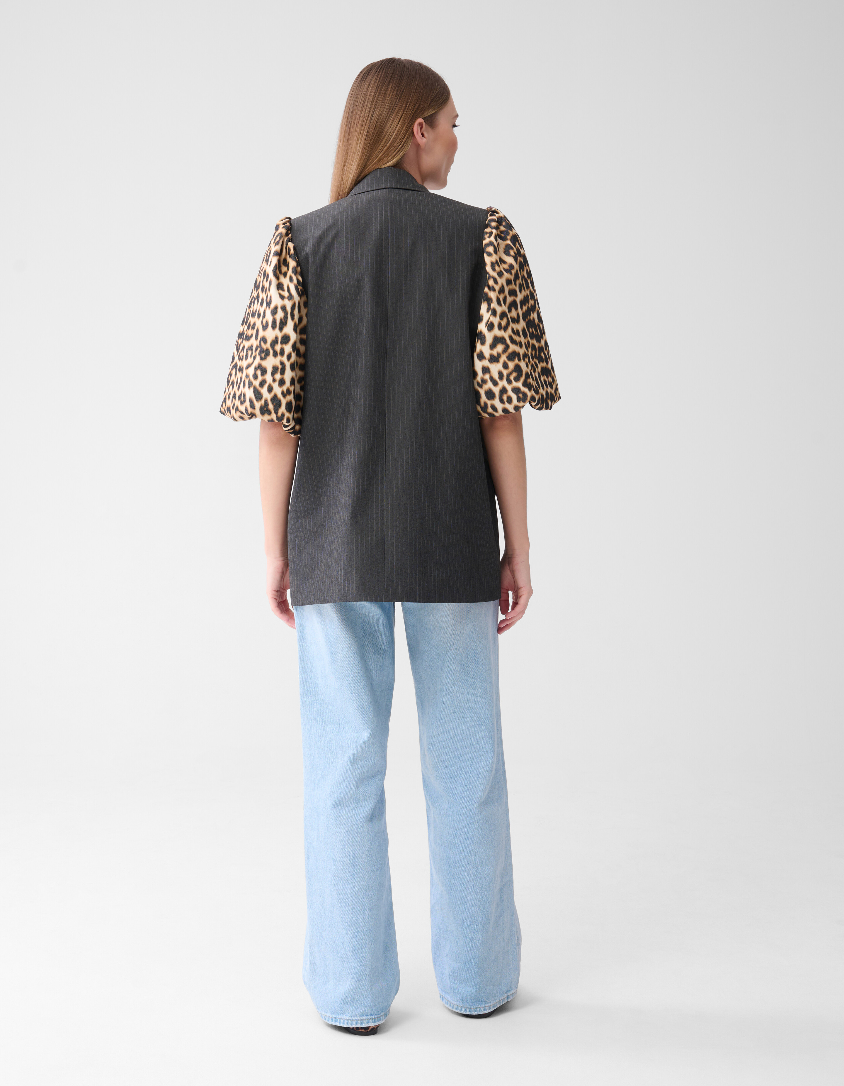 Leopard Ärmel Blazer Schwarz SHOEBY WOMEN