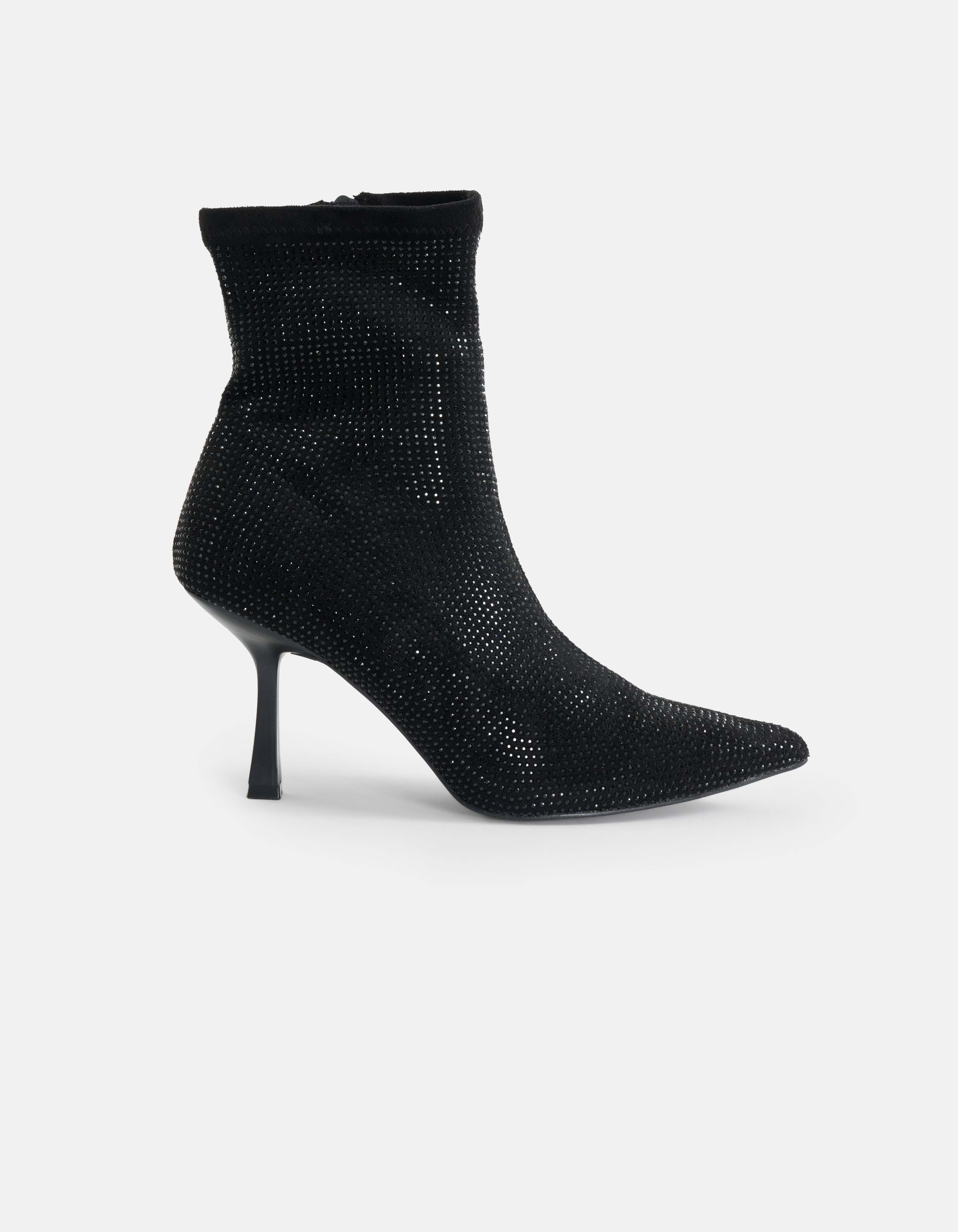 Strass Enkellaars Zwart SHOEBY SHOES