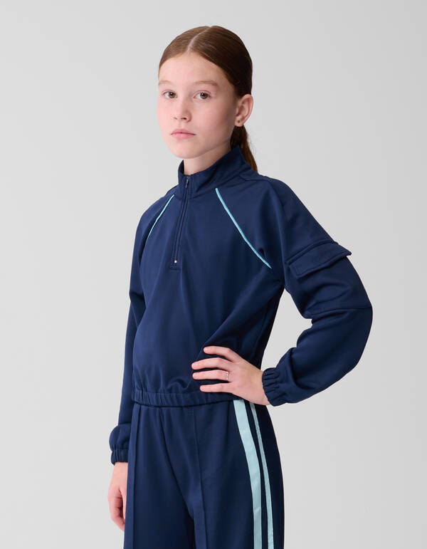 Cargo Zip Top Dunkelblau SHOEBY GIRLS