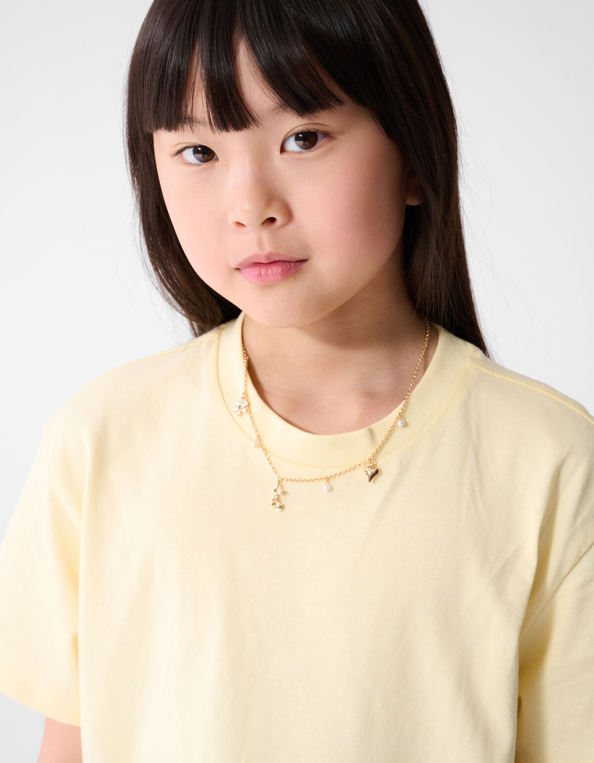 Blumen-T-Shirt Hellgelb SHOEBY GIRLS