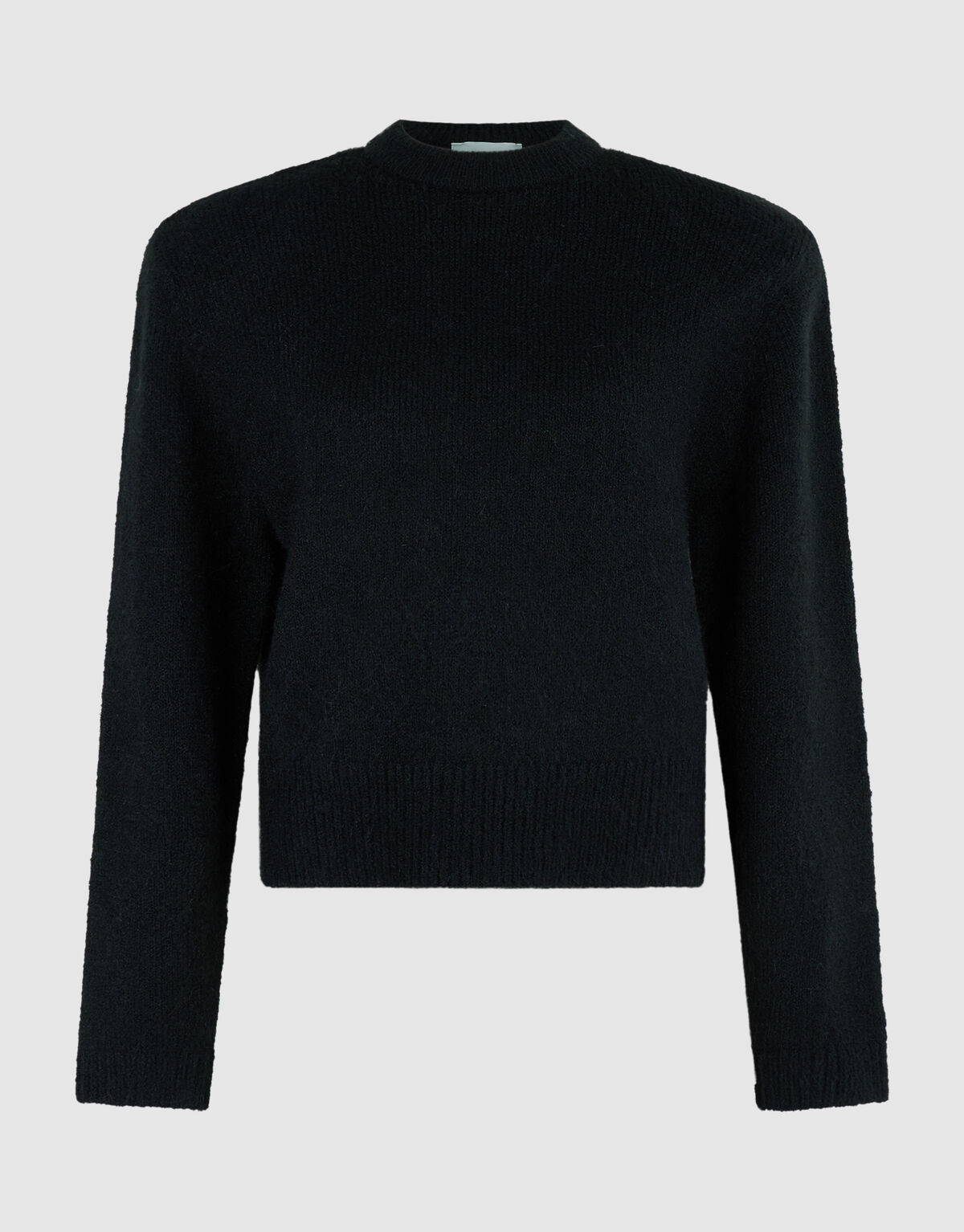 Shoulder Crew Strickpullover Schwarz SHOEBY WOMEN