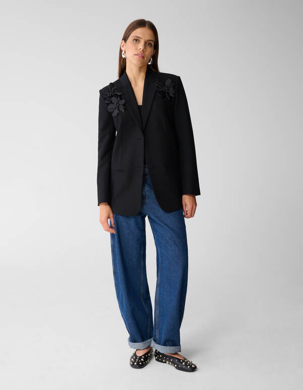 Blumenblazer Schwarz von Mieke SHOEBY WOMEN