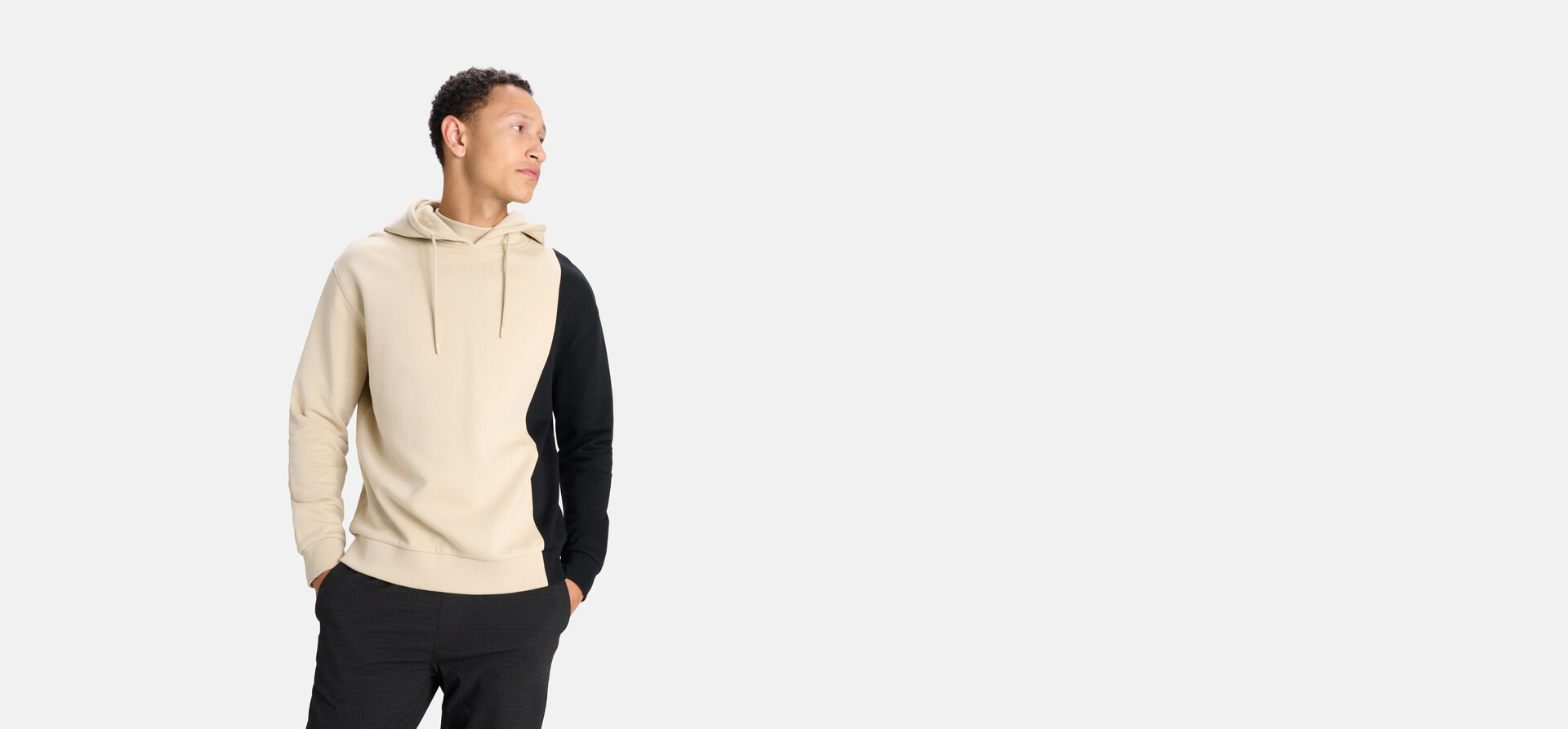 Hoodie Beige SHOEBY MEN