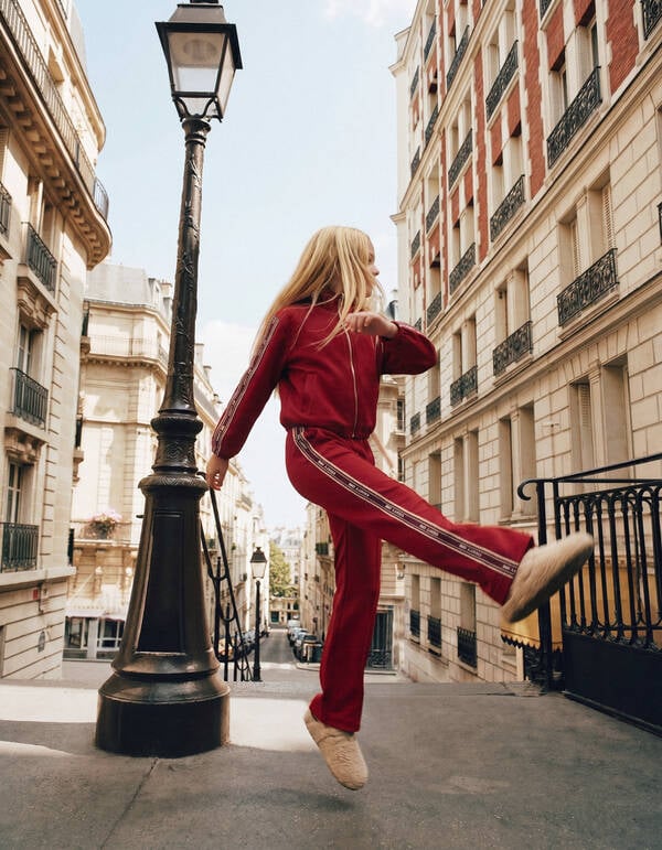 Hose mit weitem Bein und Streifenmuster Rot SHOEBY GIRLS