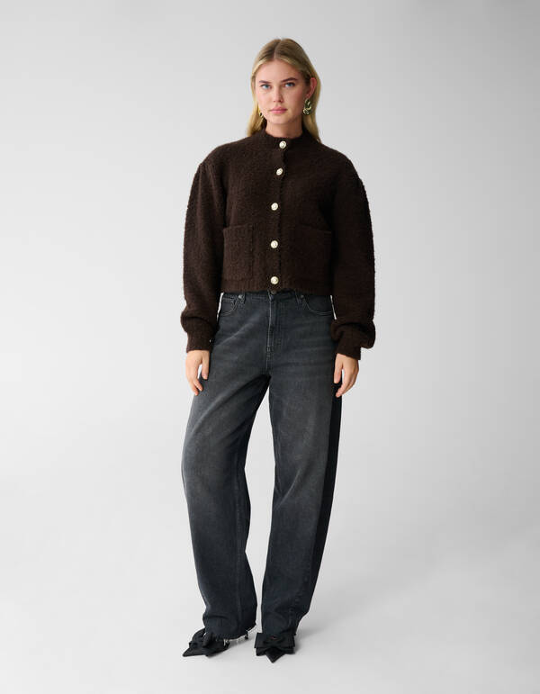 Teddy Strickweste Braun SHOEBY WOMEN