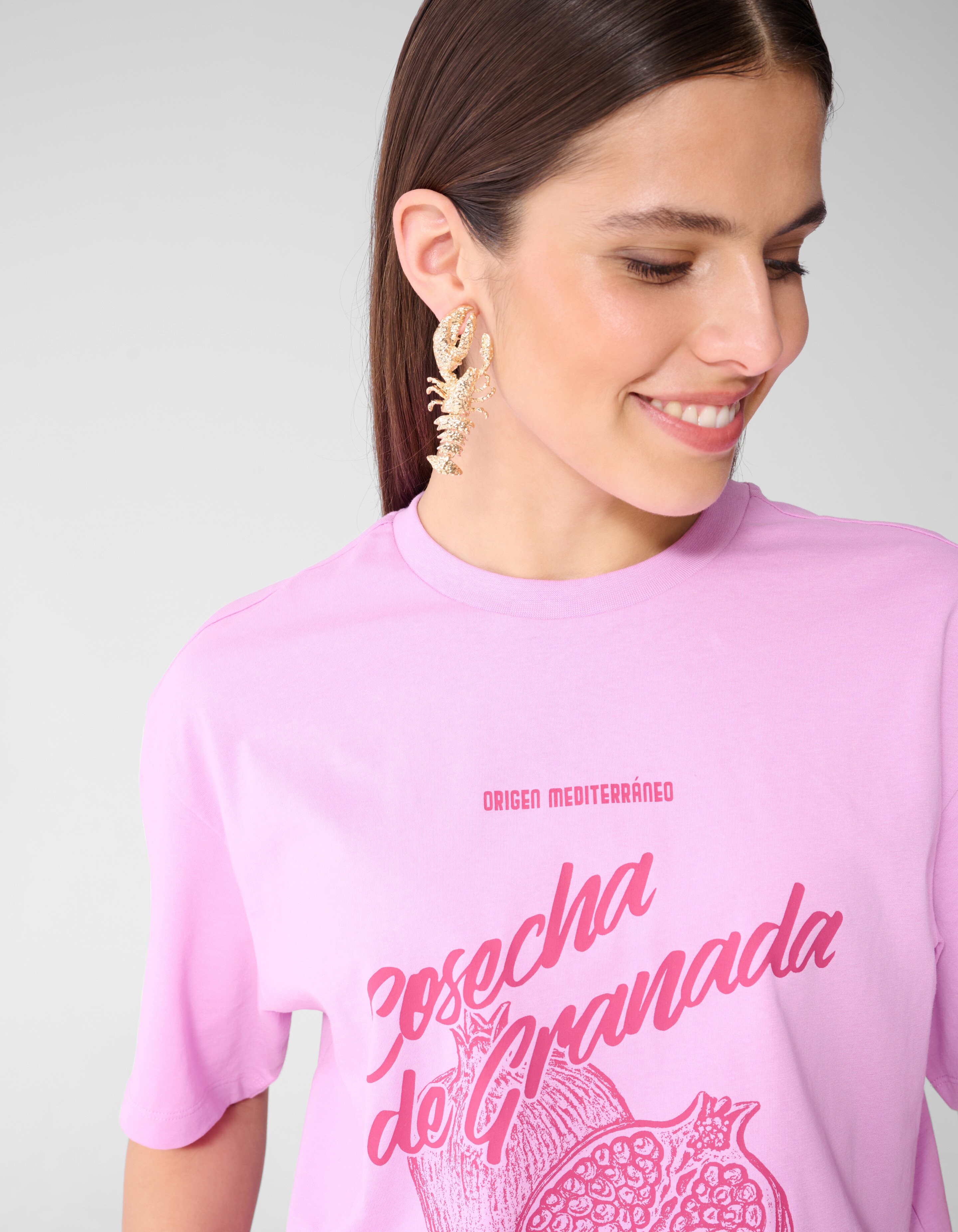 Statement-Ohrringe mit Hummermotiv in Gold SHOEBY ACCESSOIRES