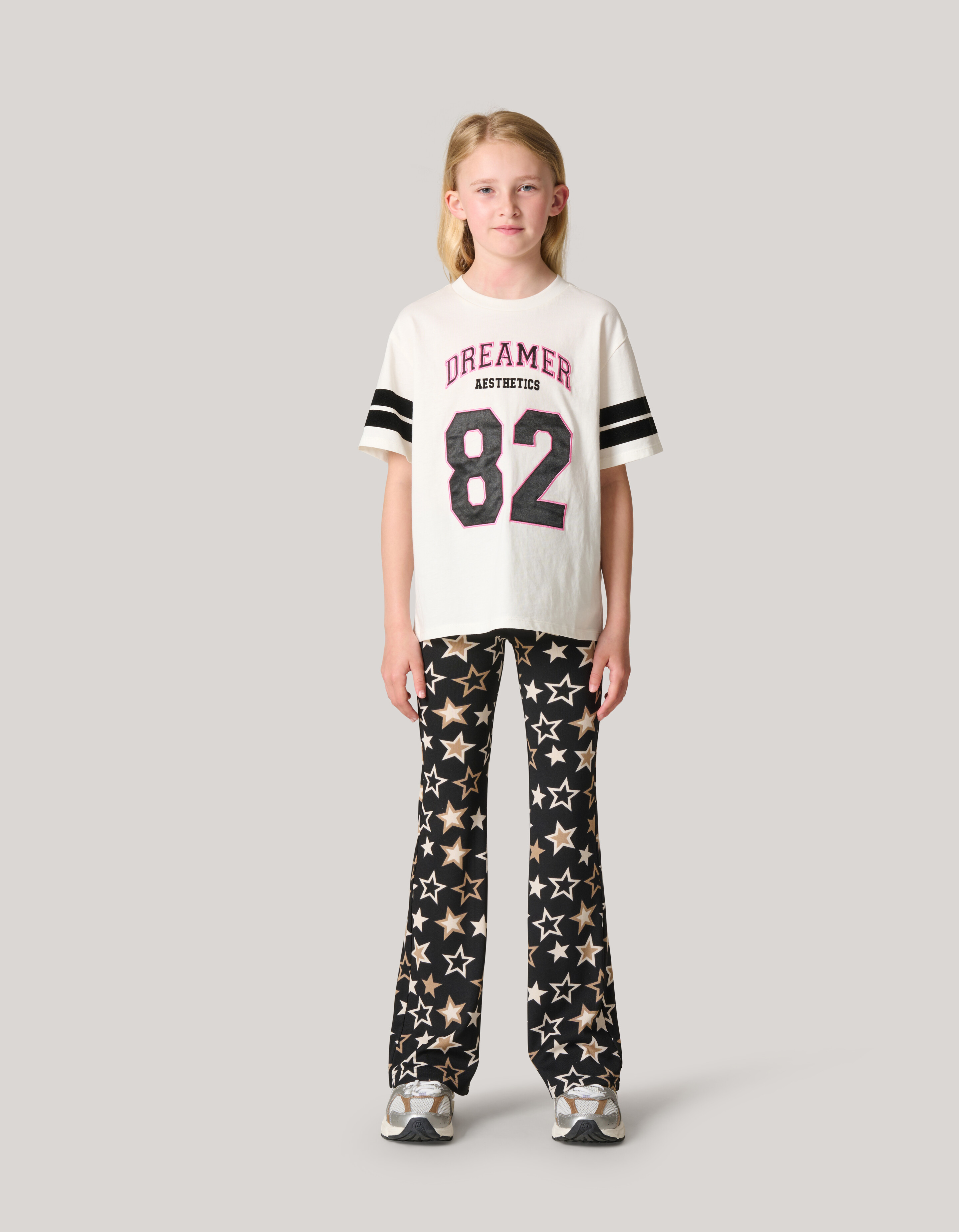 Varsity-T-Shirt Off White SHOEBY GIRLS