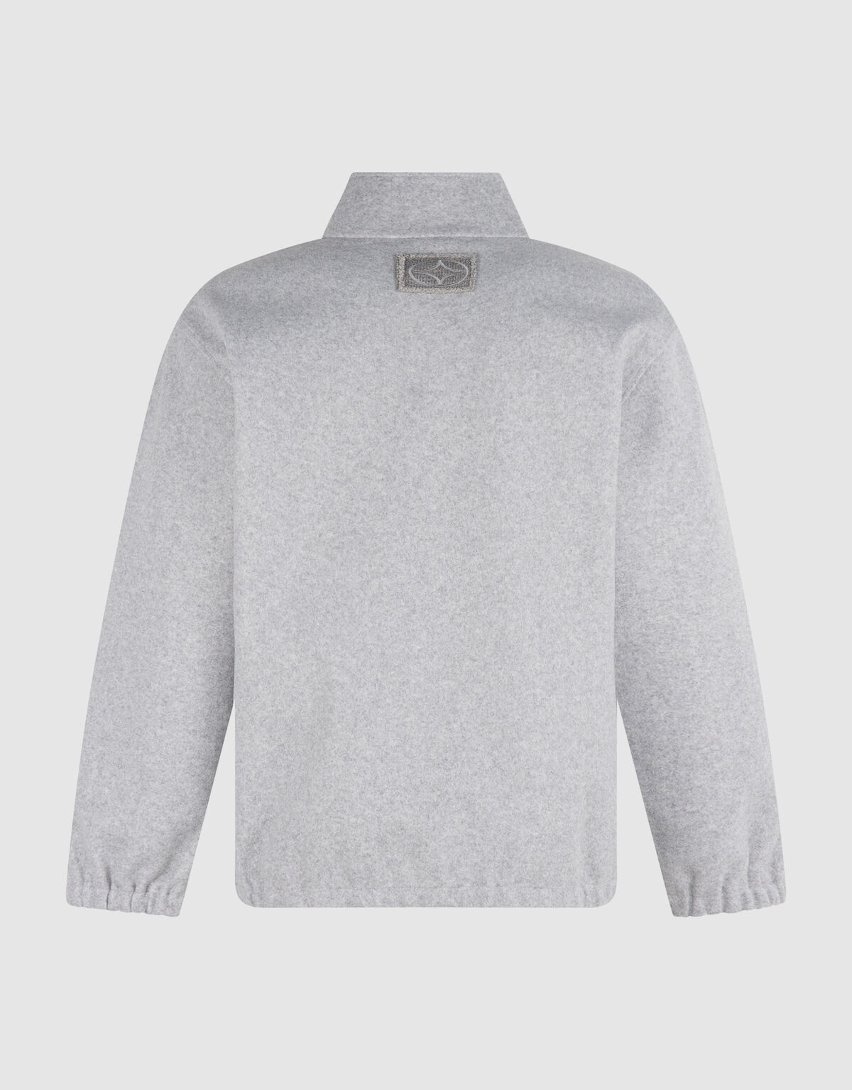 Zip High Neck Pullover Hellgrau SHOEBY MEN