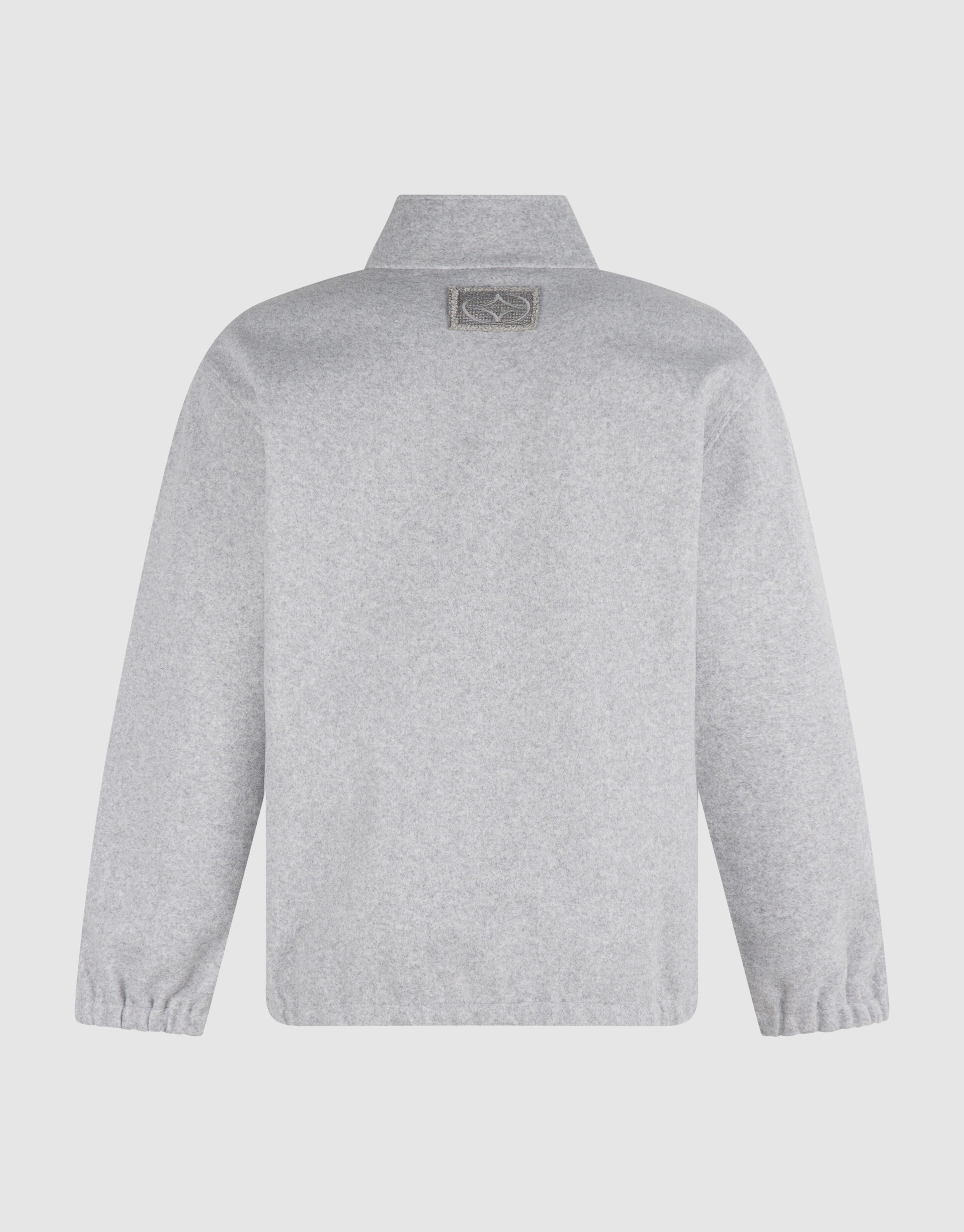Zip High Neck Pullover Hellgrau SHOEBY MEN
