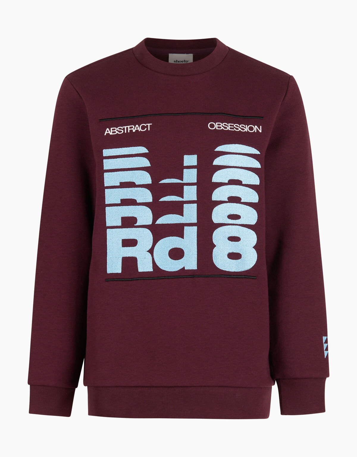 Sweatshirt mit abstraktem Druck Dunkelrot SHOEBY BOYS
