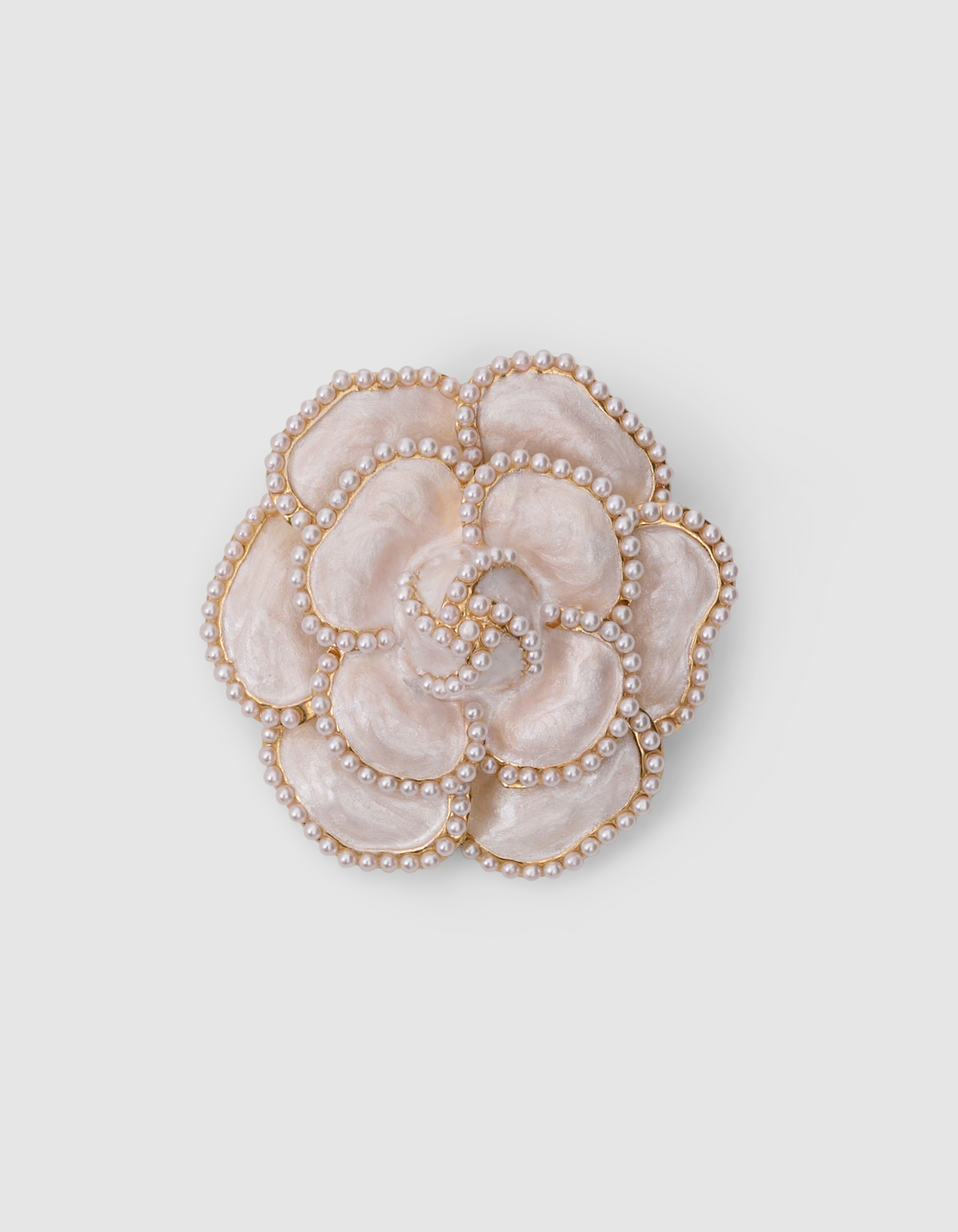 Perlenblumenbrosche, Cremewei&szlig; SHOEBY ACCESSOIRES