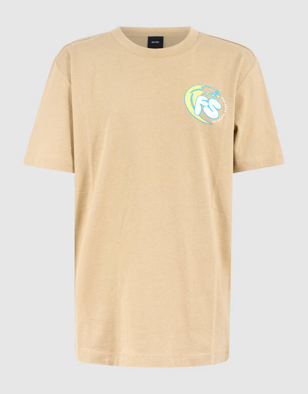 Florida Kunstwerk T-shirt Beige SHOEBY BOYS