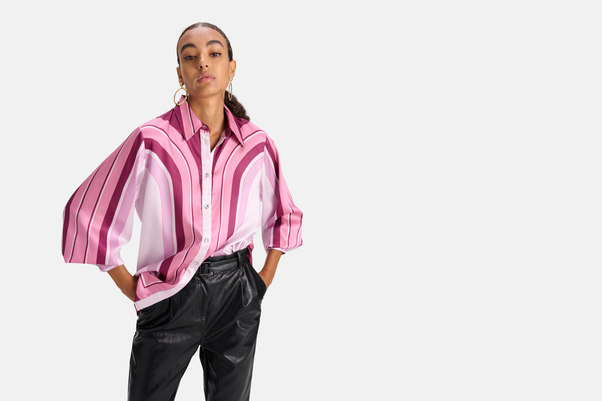Gestreifte Bluse Rosa SHOEBY WOMEN