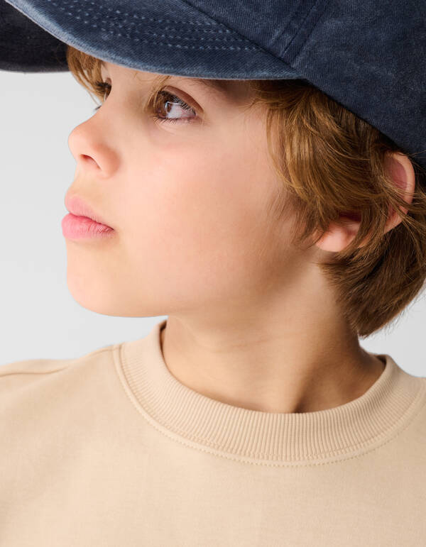 Basic-T-Shirt Sand SHOEBY BOYS