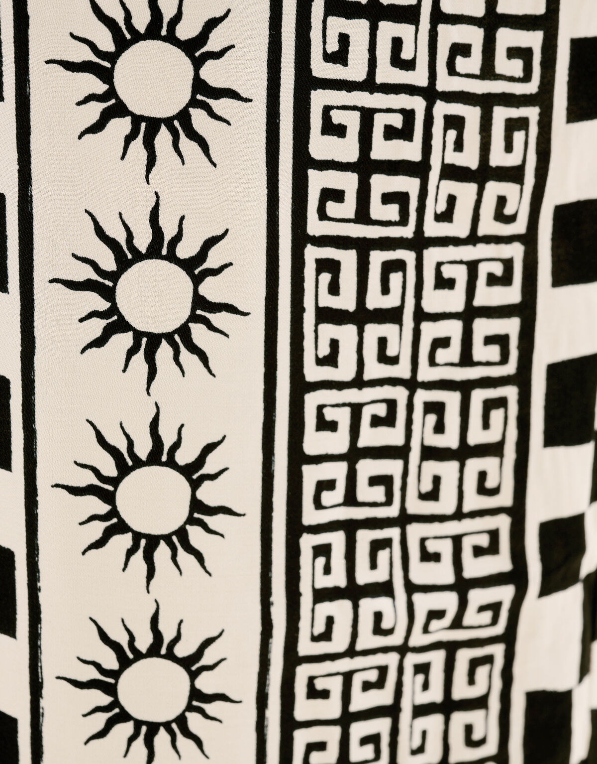 Bedruckte Hose schwarz/off-white SHOEBY WOMEN