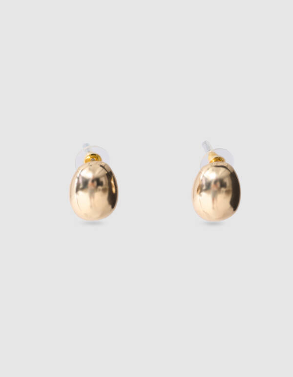 Kleine Glühbirnen Ohrringe Gold SHOEBY ACCESSOIRES
