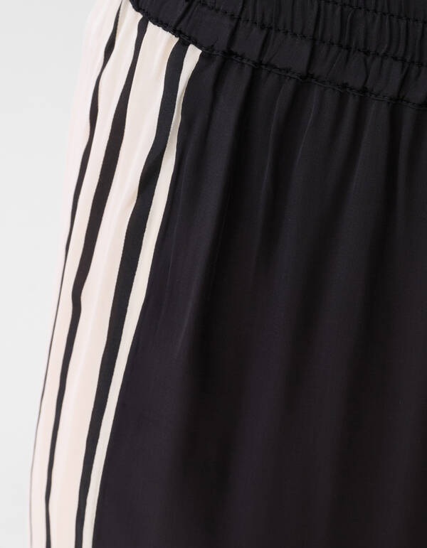 Grafische Weite-Hosen Schwarz/Wei&szlig; SHOEBY WOMEN