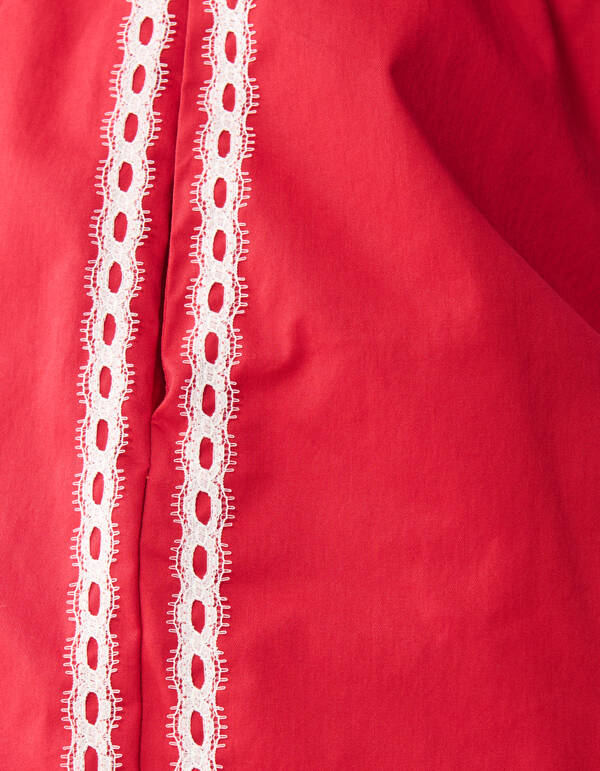 Sportliche Tape Short Rot SHOEBY WOMEN