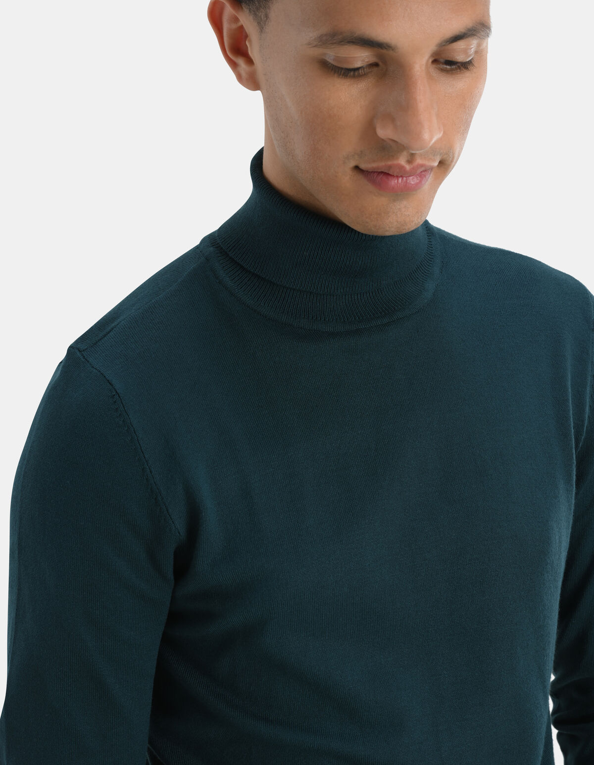 Rollkragenpullover Dunkelgrün SHOEBY MEN