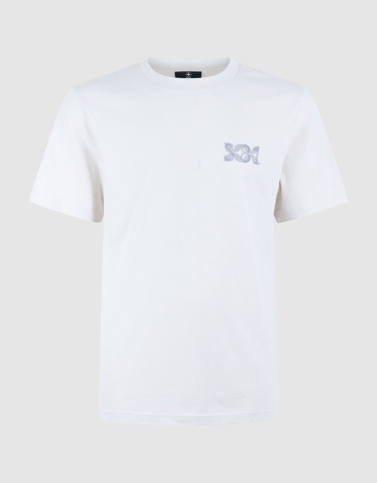 Stripe Mix T-Shirt Gebrochen Wei&szlig; SHOEBY MEN