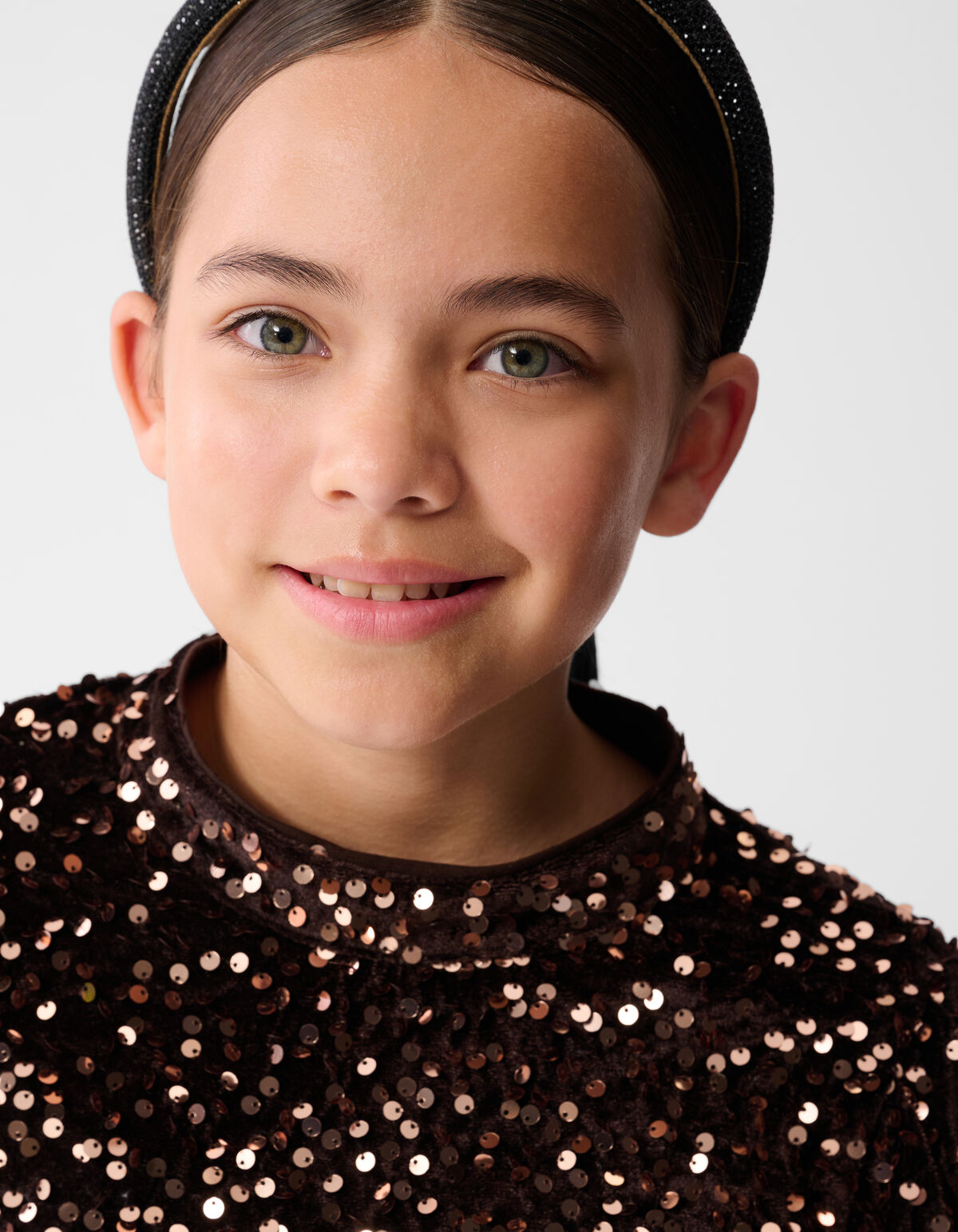 Paillettenoberteil Bruin SHOEBY GIRLS