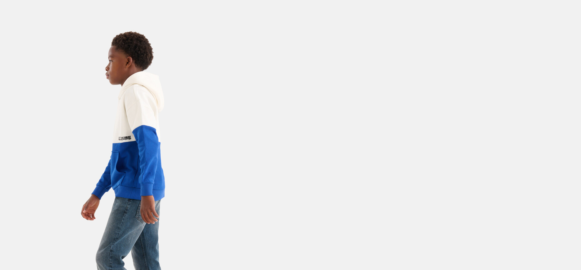 Colorblock Hoodie Blau SHOEBY BOYS