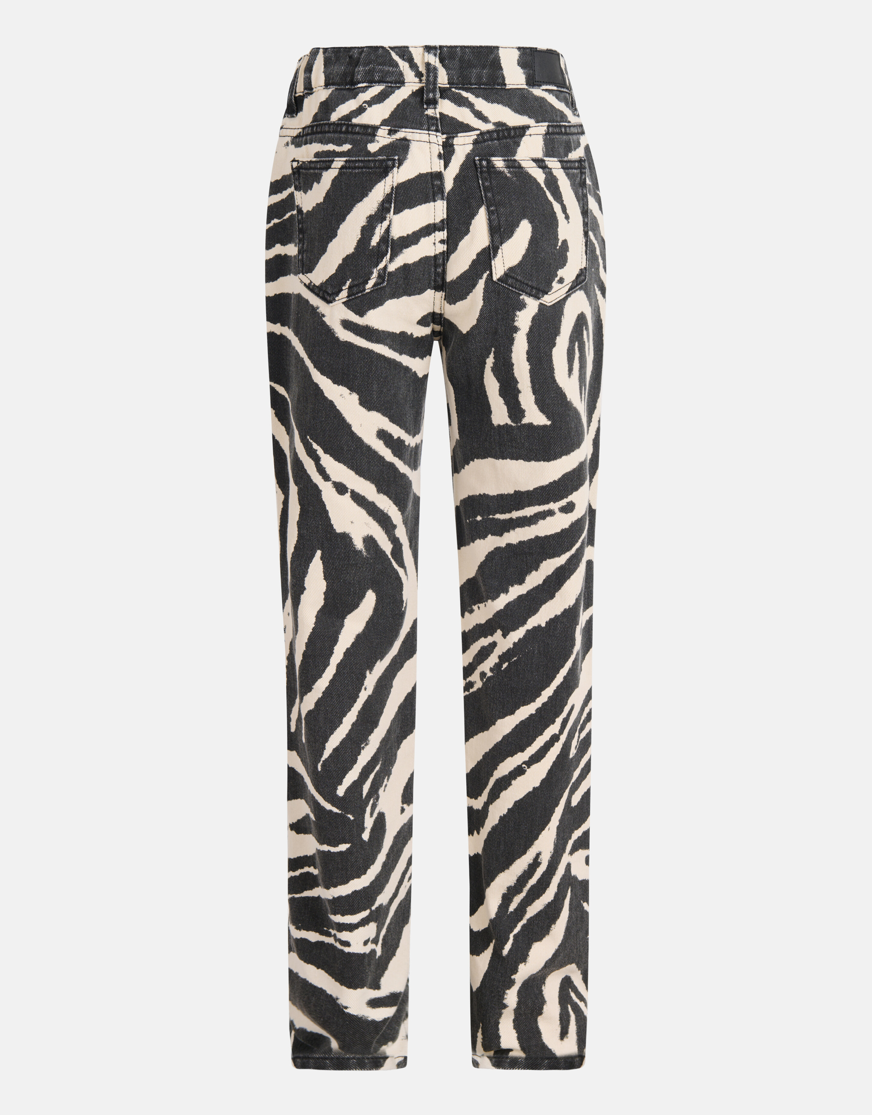 Bedruckte Straight Denim Jeans Schwarz SHOEBY GIRLS