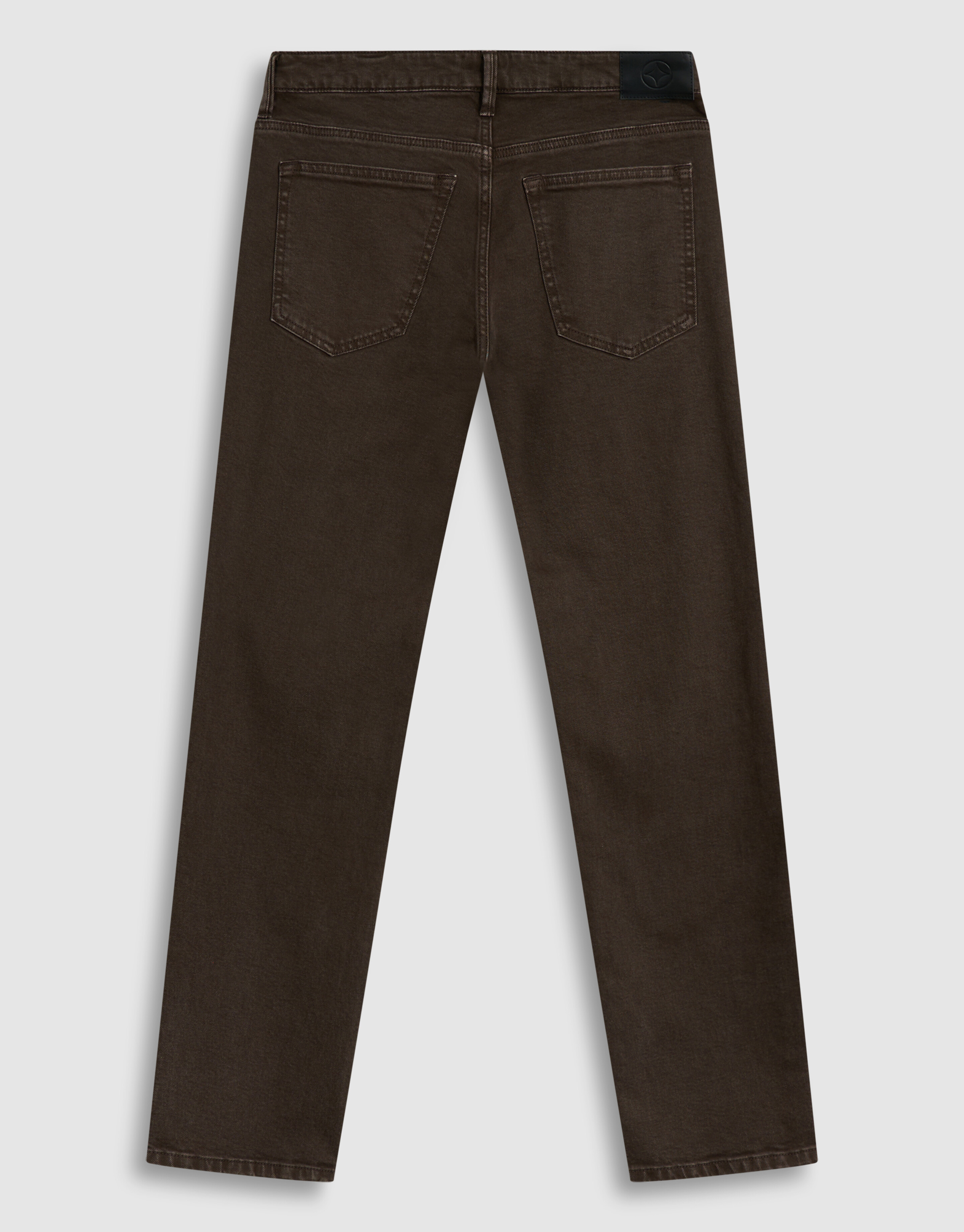 Straight Fit Jeans Dunkelbraun SHOEBY MEN