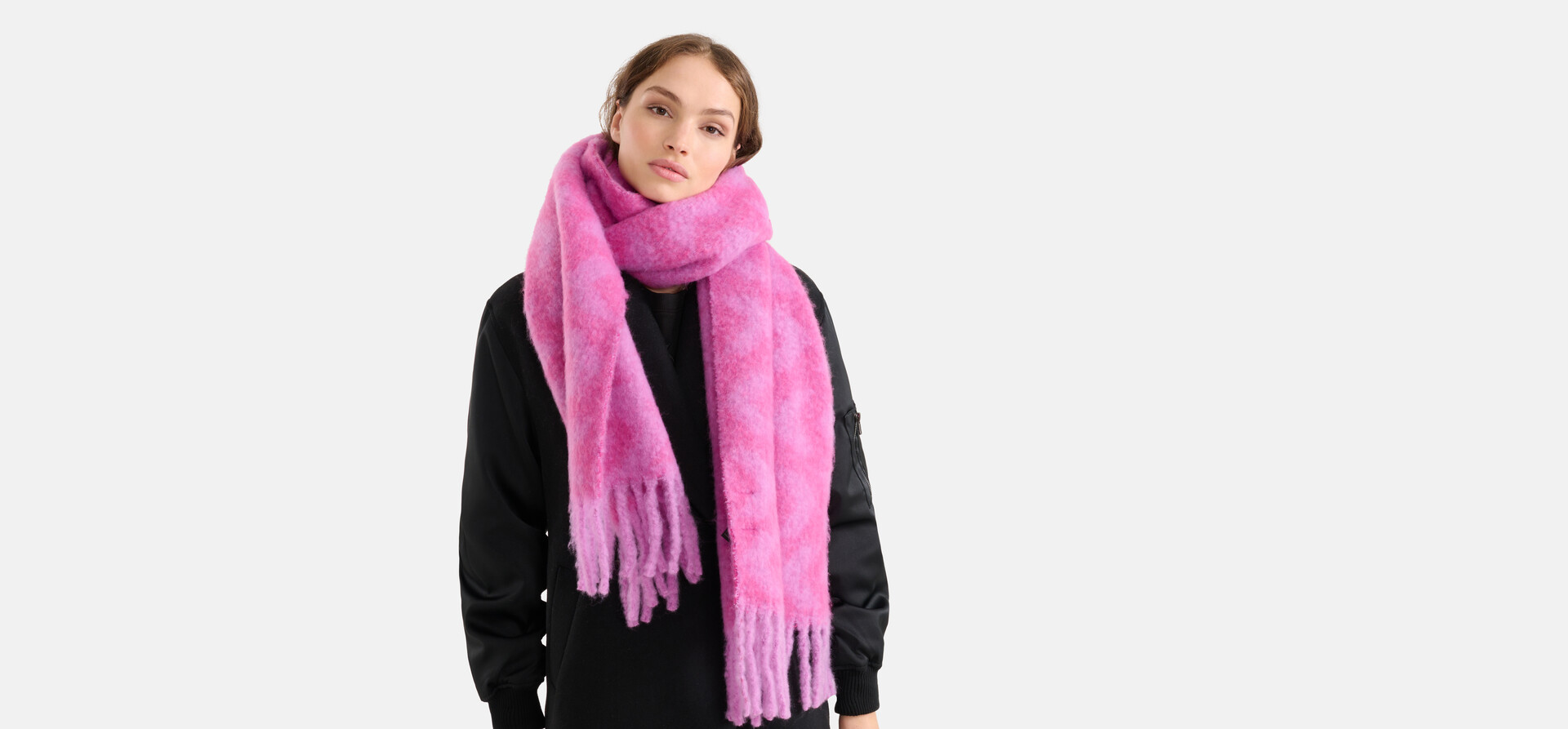 Gebreide Sjaal Roze SHOEBY ACCESSOIRES