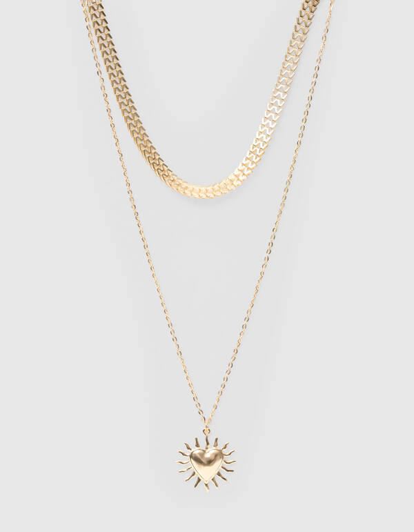 Herz-Lagenkette Gold SHOEBY ACCESSOIRES