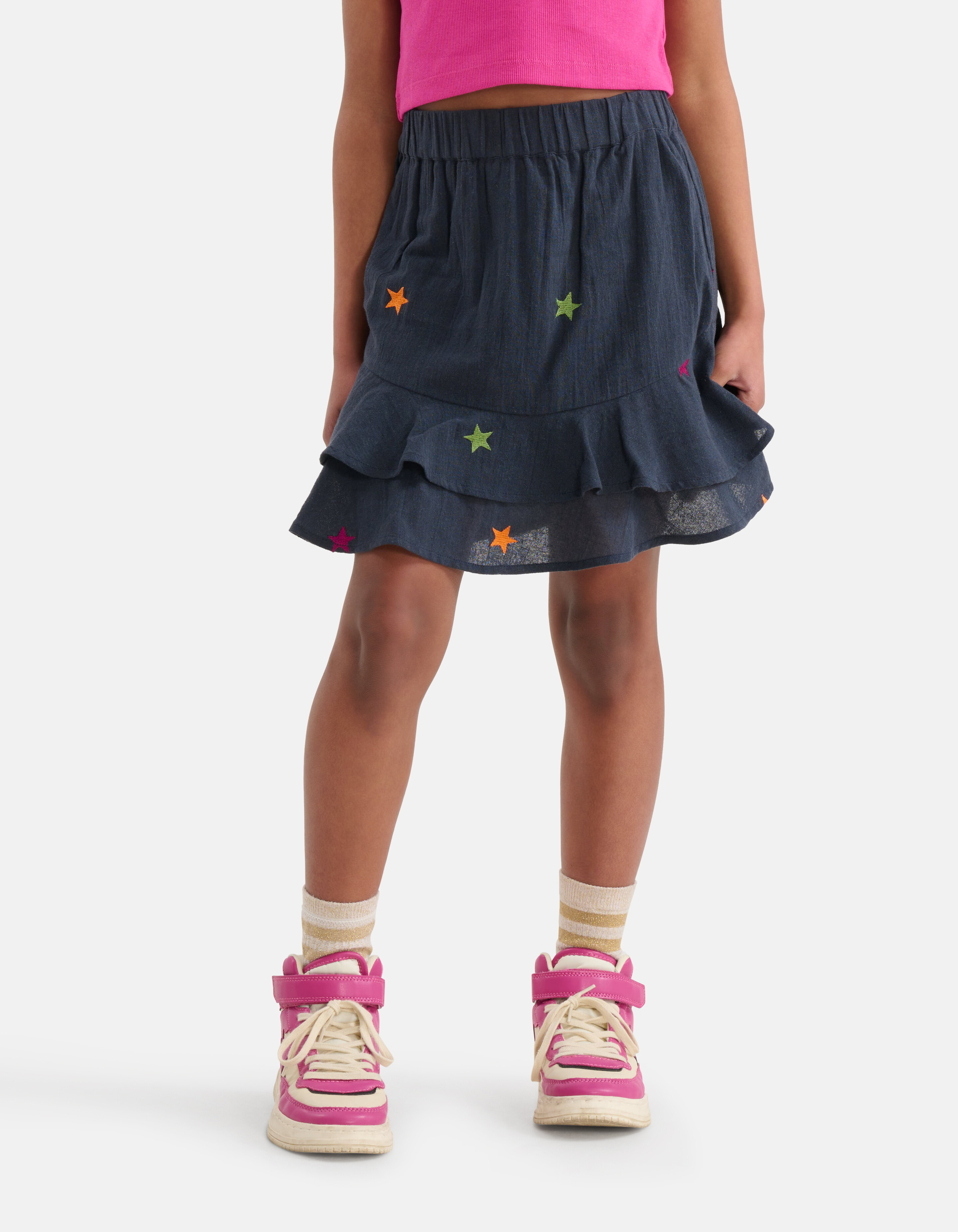 Bedruckter Sterne-Rock Dunkelgrau SHOEBY GIRLS
