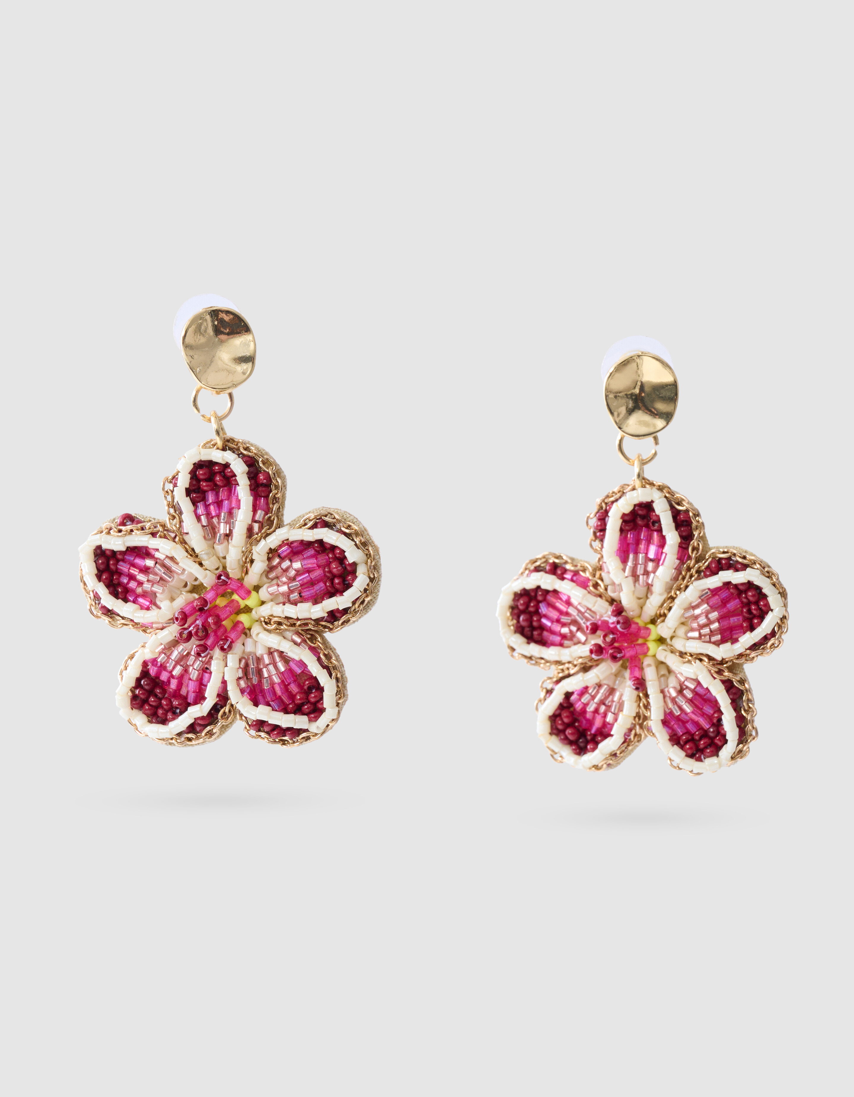 Tropische Ohrringe Rosa SHOEBY ACCESSOIRES