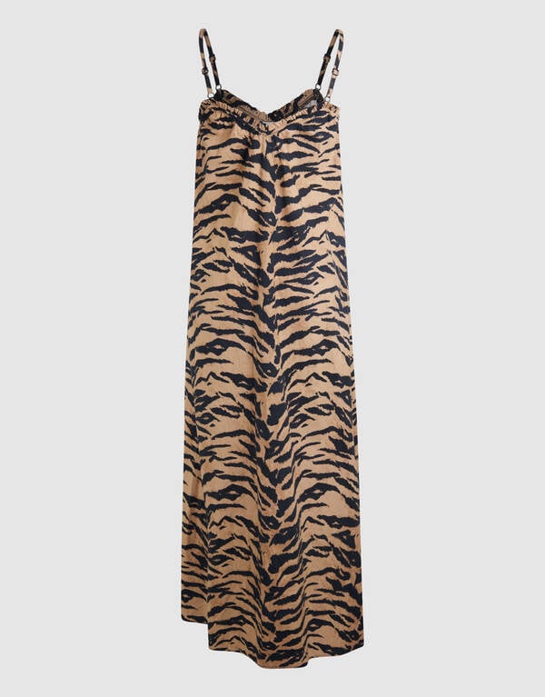 Tiger Maxikleid Braun SHOEBY WOMEN